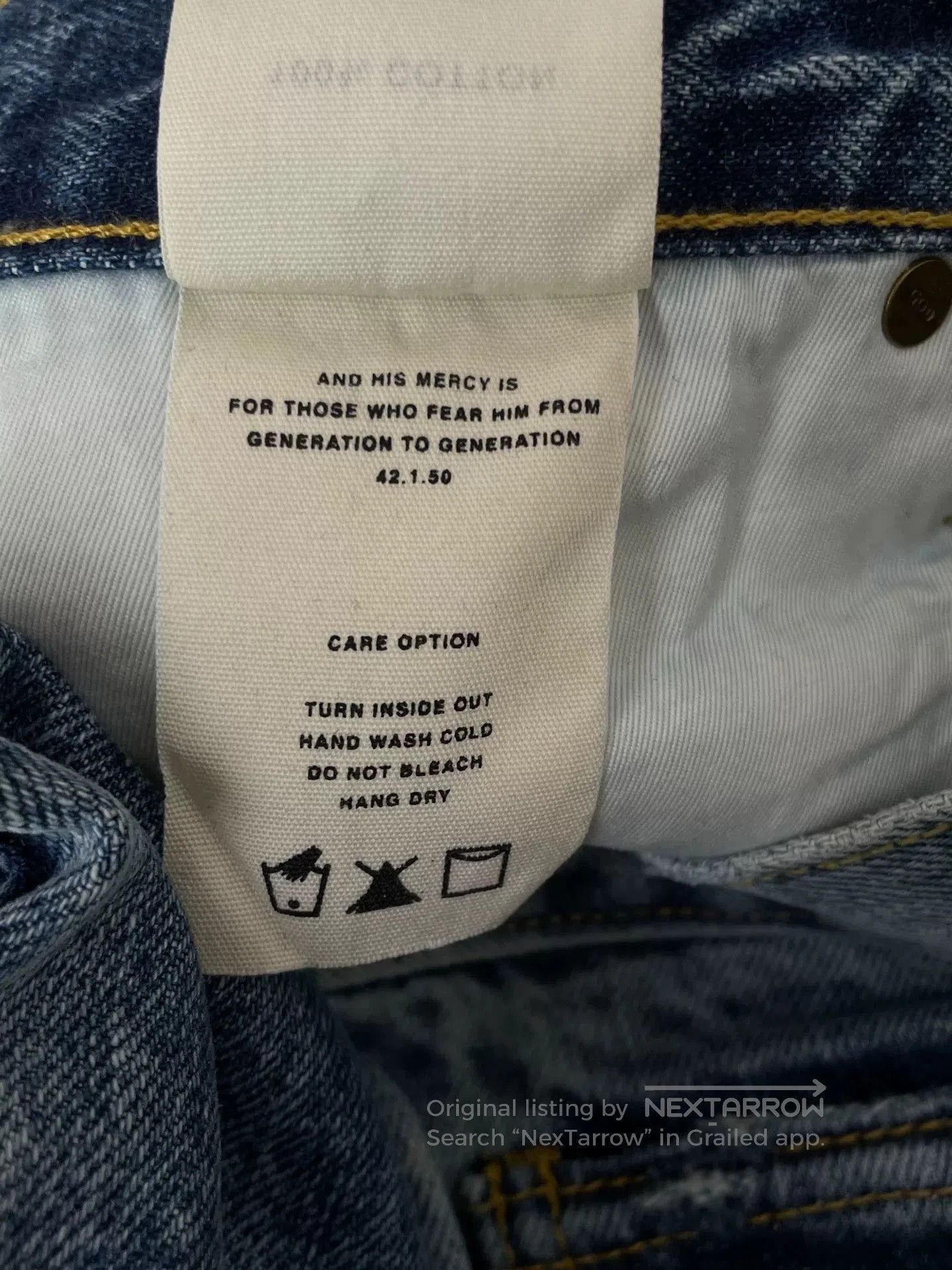 Fear of God Fear of God Jeans with Zip Hem. Size US 31 - 8 Thumbnail