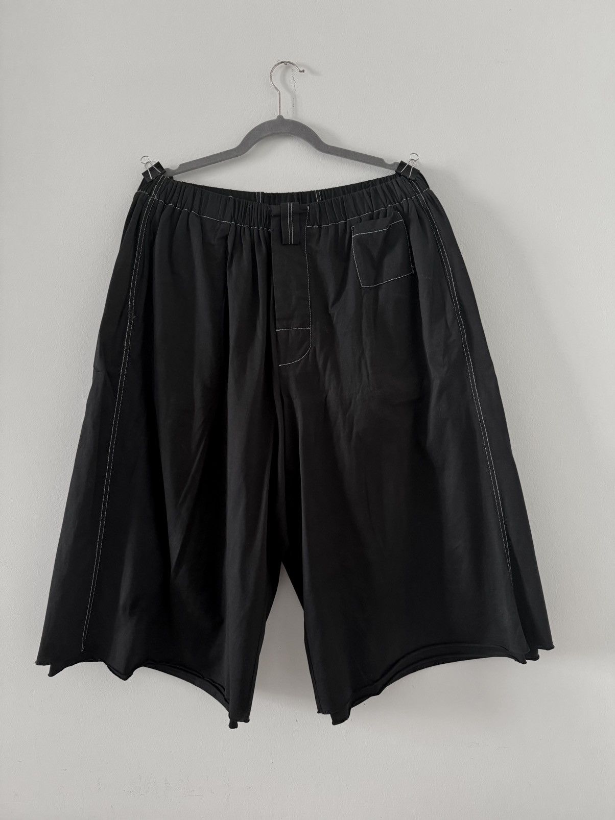 MARNI double fabric layer black short SS19
