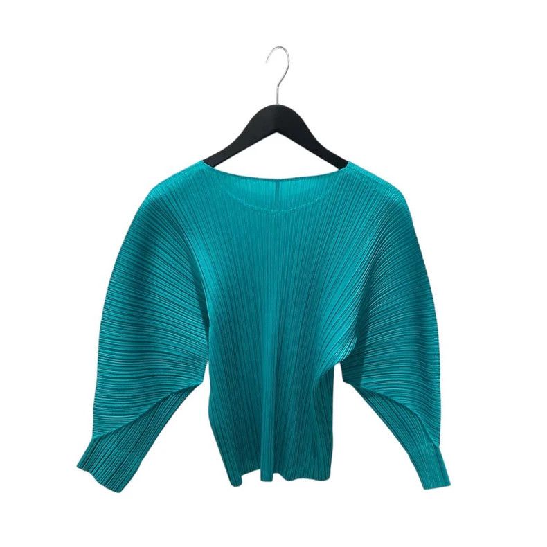 Issey Miyake Issey Miyake size:3 A green and blue rib top Size XS / US 0-2 / IT 36-38 - 2 Thumbnail
