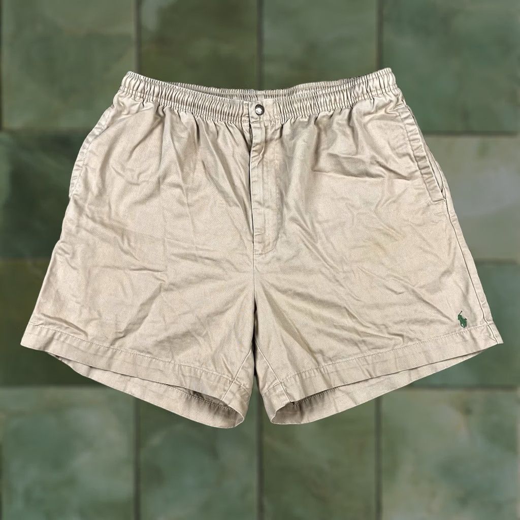 Polo Ralph Lauren Polo Ralph Lauren Chino Shorts Khaki Stretch Classic Fit XL Mens Green Pony Size US XL / EU 56 / 4 - 1 Thumbnail