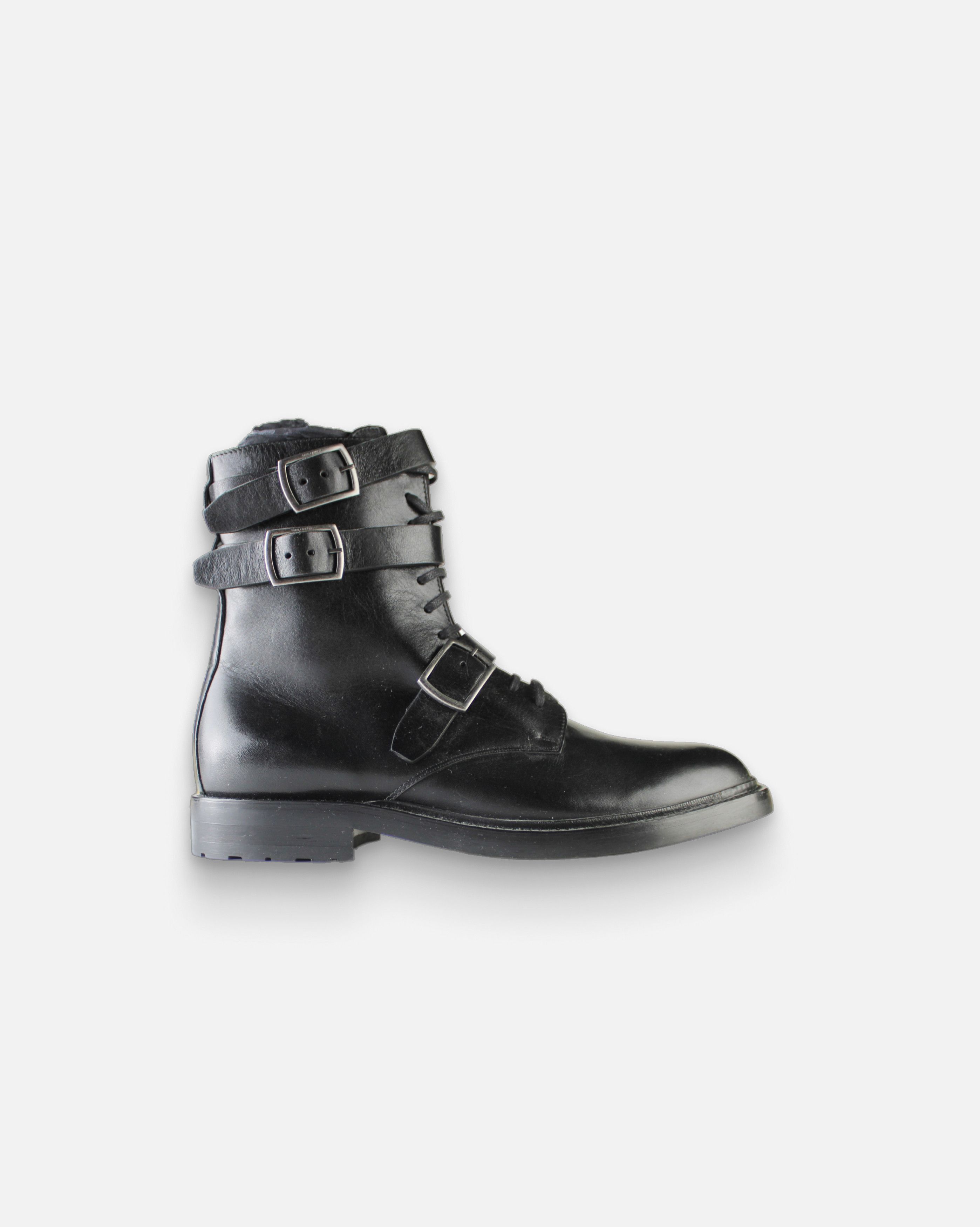 Saint Laurent Strapped Ranger Boot