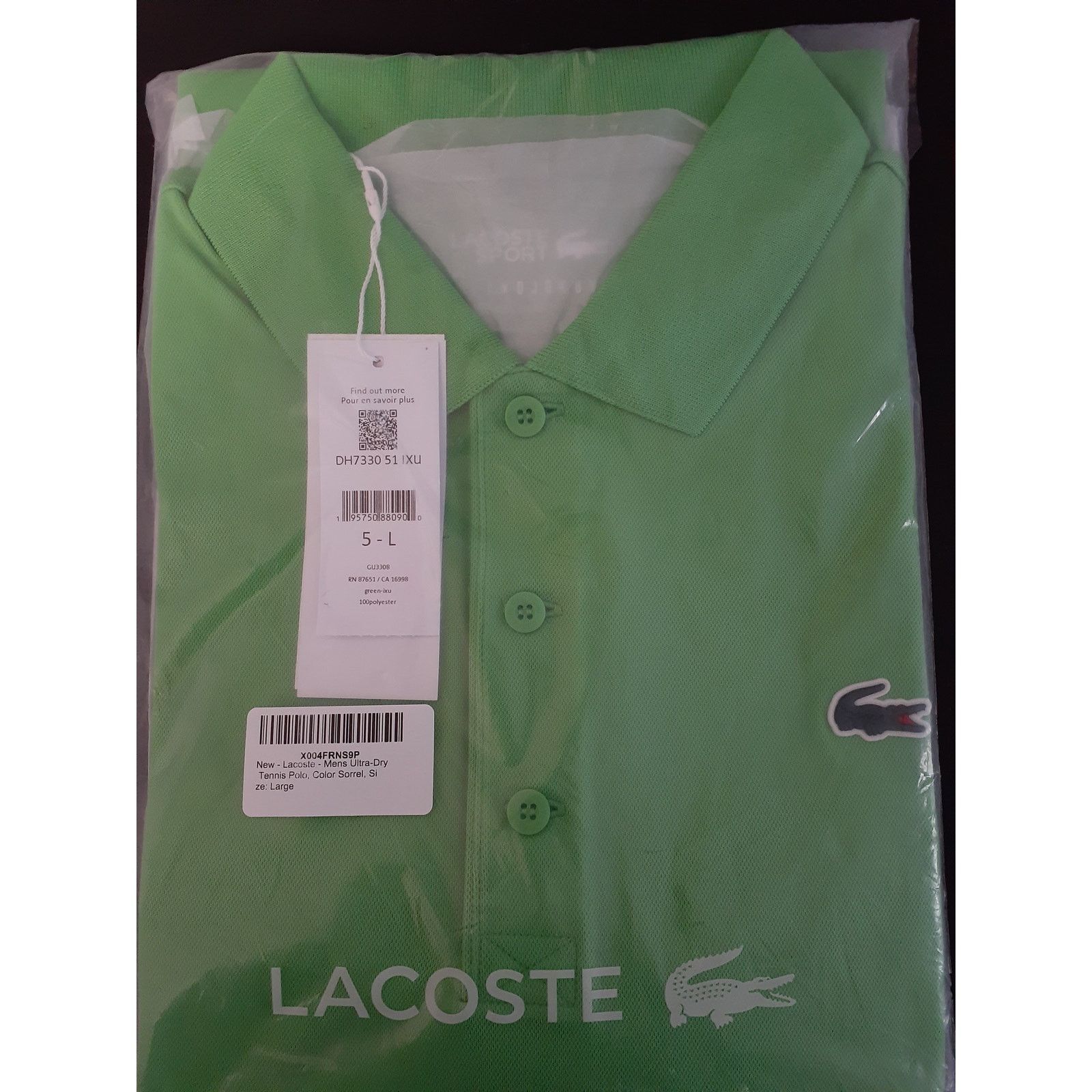 Lacoste Lacoste Men's Short Sleeve Regular Fit Tennis Polo, Sorrel L Size US L / EU 52-54 / 3 - 2 Thumbnail