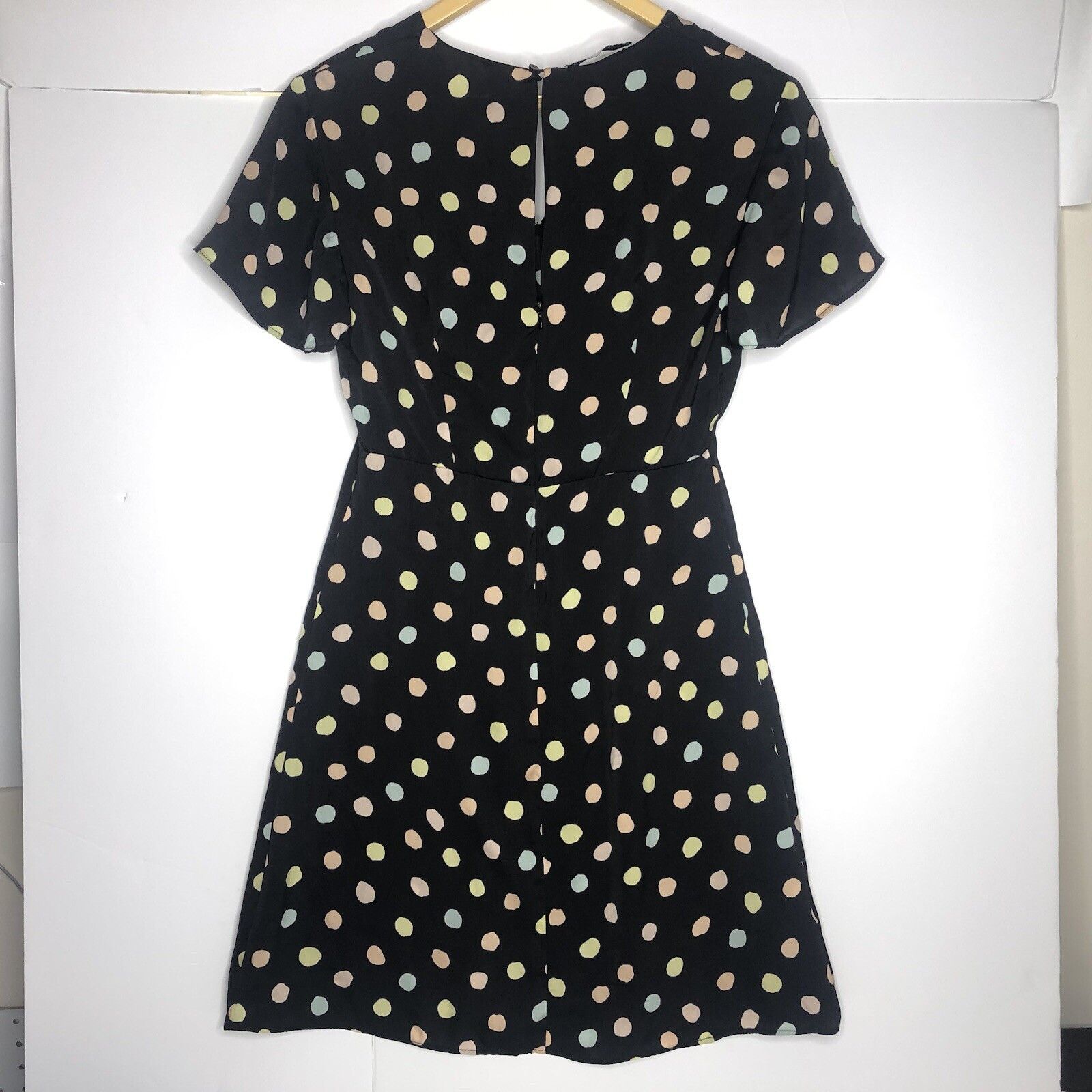 Mango Mango Y2K Black Spotted Dress Sz 4 Spotty Empire Bust Line Size S / US 4 / IT 40 - 3 Thumbnail