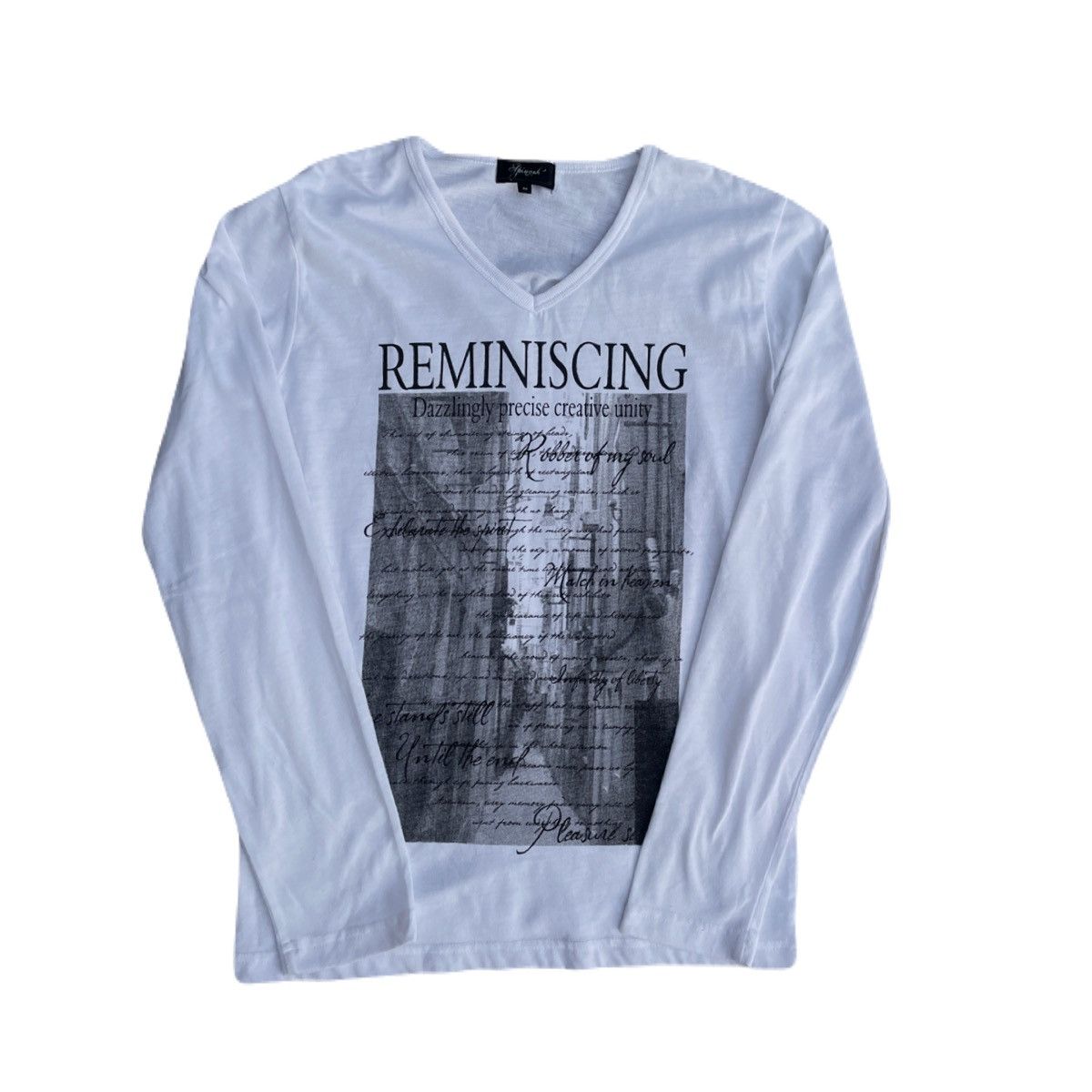 If Six Was Nine 2000s Japanese archive Vkei Poem V-Neck Long Sleeve Tee Size US XS / EU 42 / 0 - 2 Thumbnail