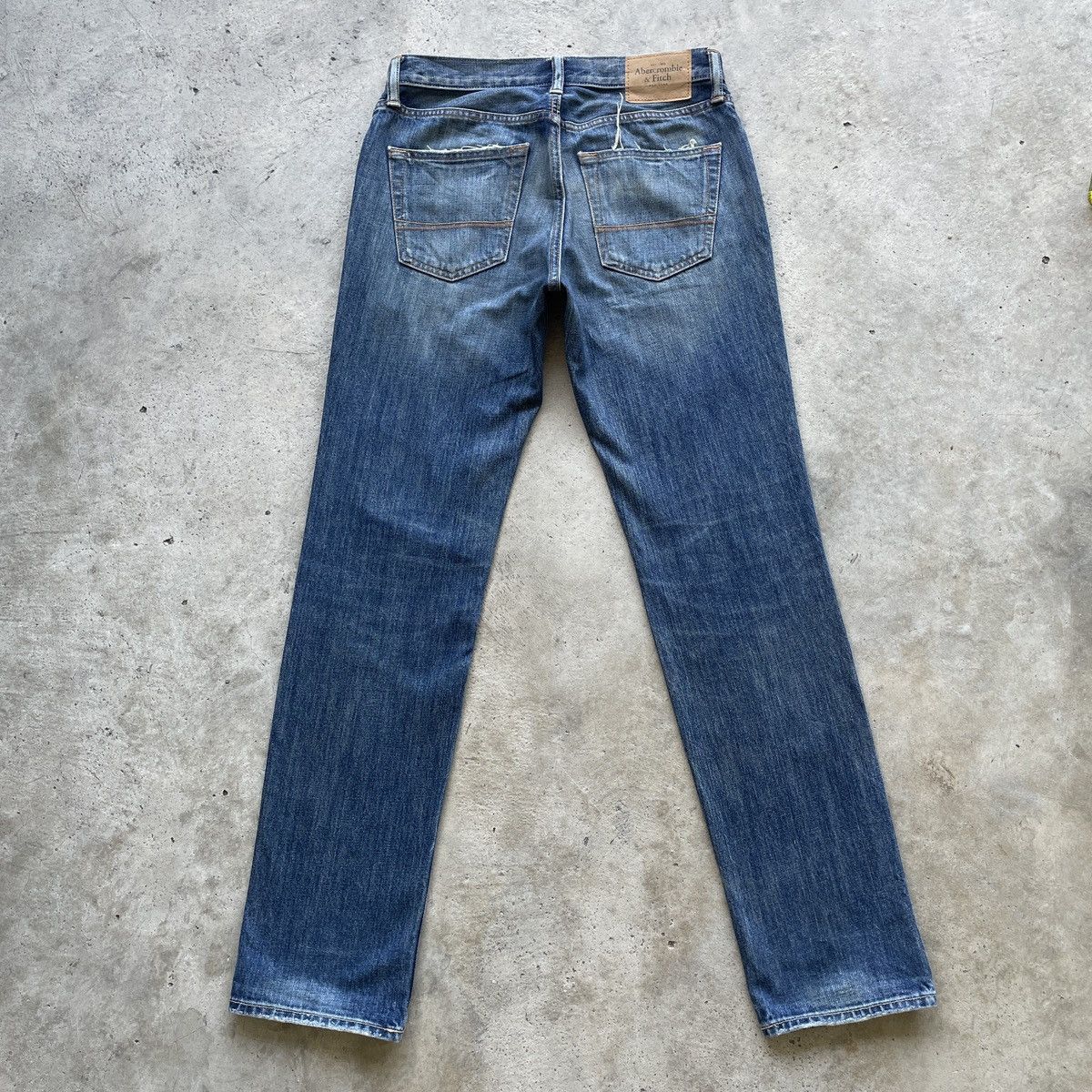 Abercrombie & Fitch Vintage A&F Skinny Ripped Jeans Distressed Denim Faded Pants Size US 31 - 14 Thumbnail