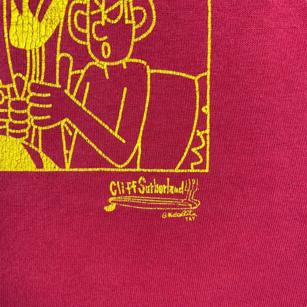 Vintage Vintage CLIFF SUTHERLAND Cartoon Panel Graphic Tee Shirt Size US XL / EU 56 / 4 - 3 Thumbnail