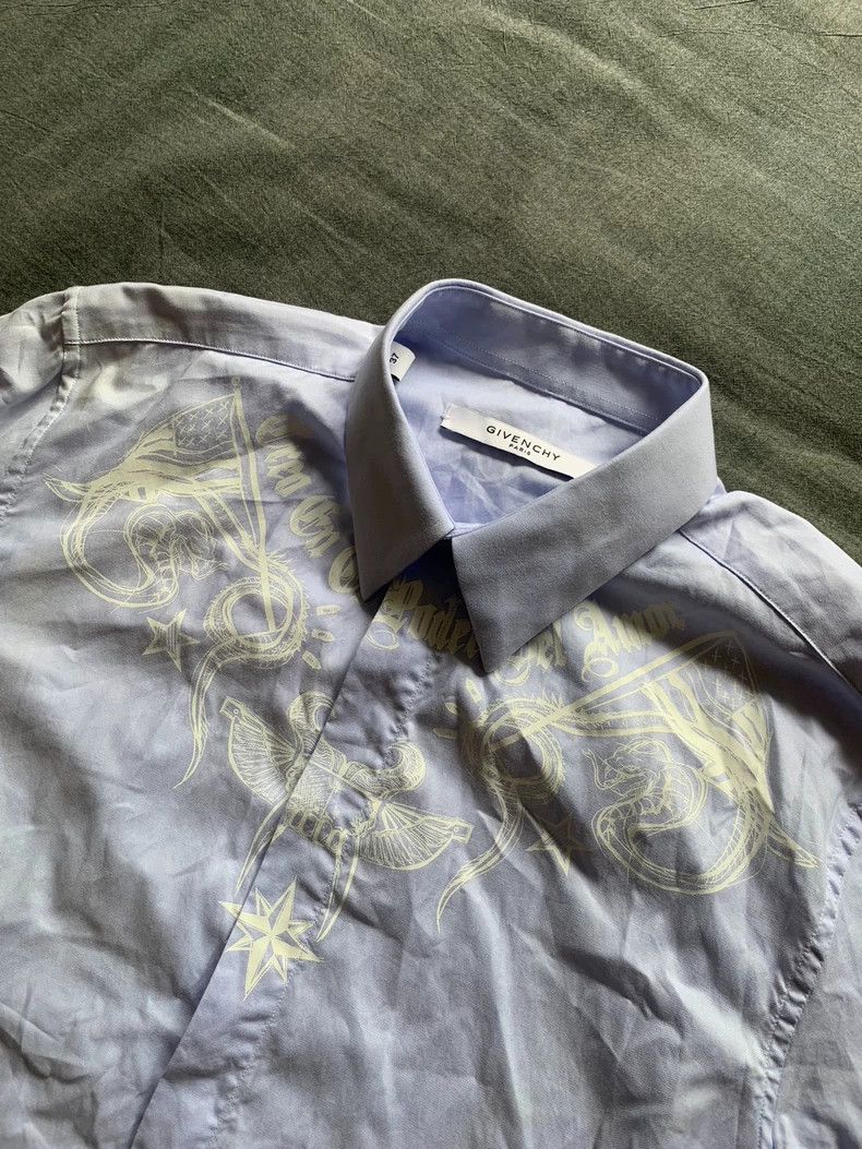 Givenchy Givenchy Size37 Goat Head Demon Print Shirt Size US M / EU 48-50 / 2 - 3 Thumbnail