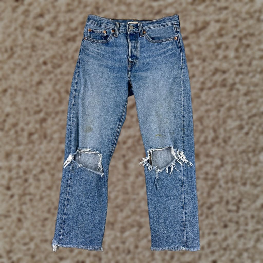 Levi's Levi's Jeans Womens 27 Blue Denim Wedgie Straight 27x26 Vintage No Size 27" / US 4 / IT 40 - 1 Thumbnail
