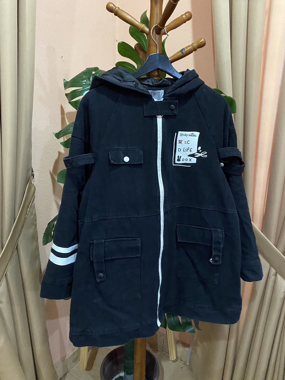 If Six Was Nine SEN NVBULUO BLACK GOTHIC HOOD JACKET UNIQUE STREETWEAR STYLE Size US M / EU 48-50 / 2 - 3 Thumbnail