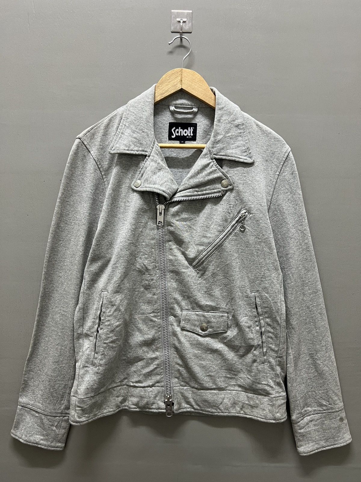 Schott Vintage Schott Double Collar Perfecto Cotton Sweats Jacket Size US M / EU 48-50 / 2 - 1 Thumbnail