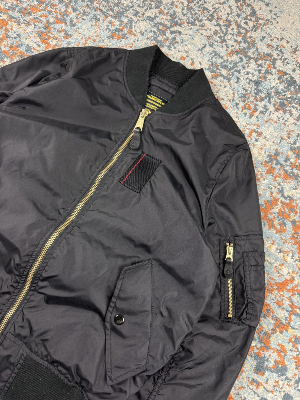 Alpha Industries Vintage Y2K Alpha Industries MA-1 nylon bomber jacket flight Size US M / EU 48-50 / 2 - 5 Thumbnail