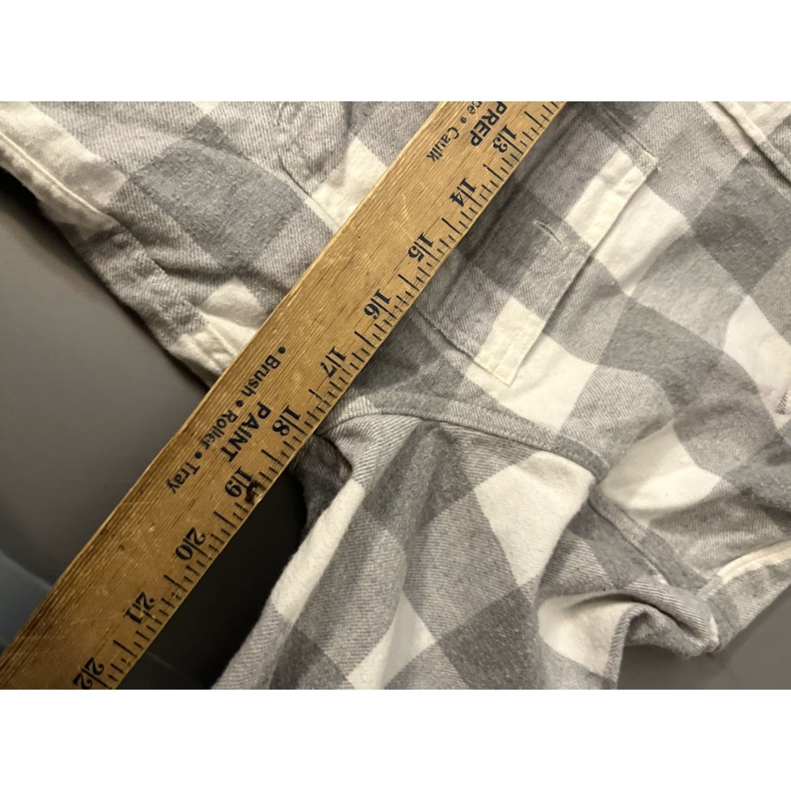 J.Crew J Crew Shirt Mens Small Gray Double Brushed Classic Midweight Flannel Button-Up Long Sleeve Collar Pocket Size US S / EU 44-46 / 1 - 6 Thumbnail