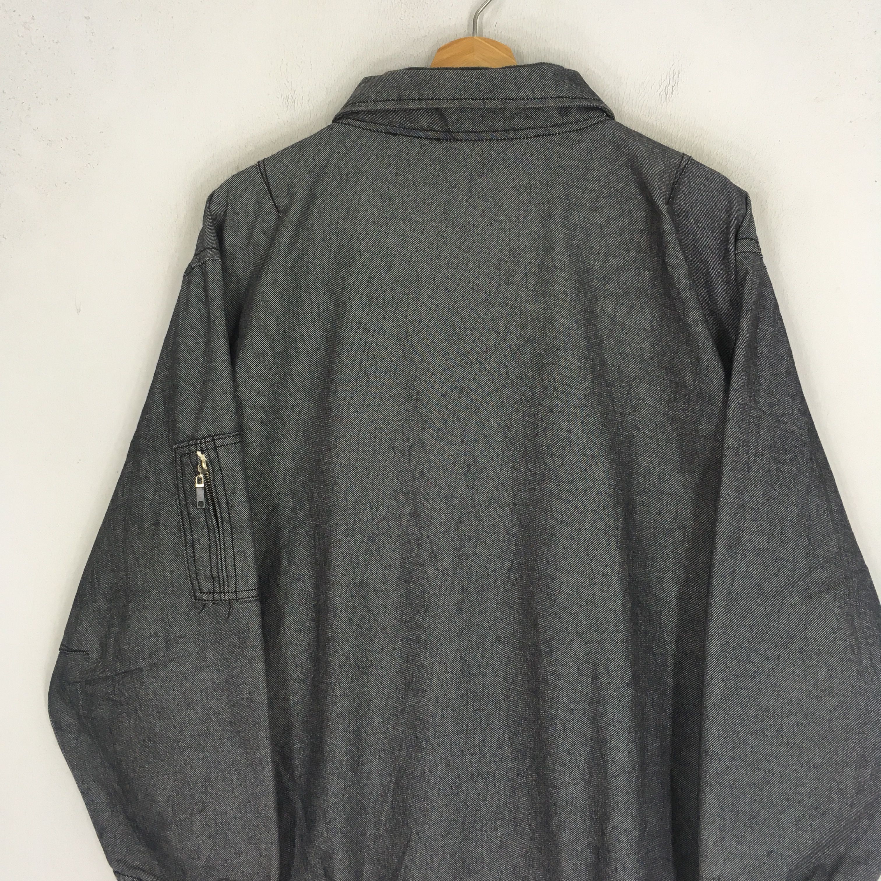 Number (N)ine Number (N)ine Japanese Black Denim Jeans Jacket Size US L / EU 52-54 / 3 - 10 Thumbnail