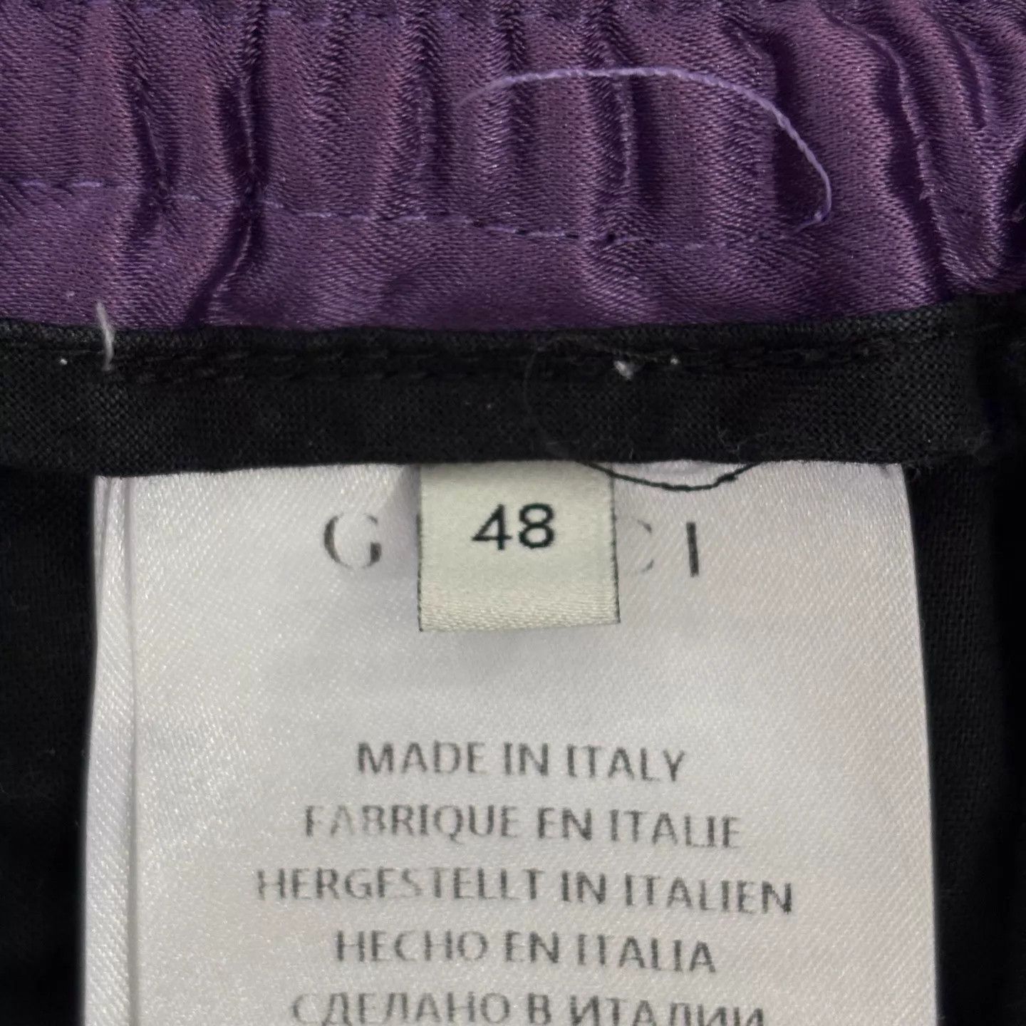 Gucci Gucci Silk Side Logo Purple Casual Shorts 48 Size US 32 / EU 48 - 6 Thumbnail