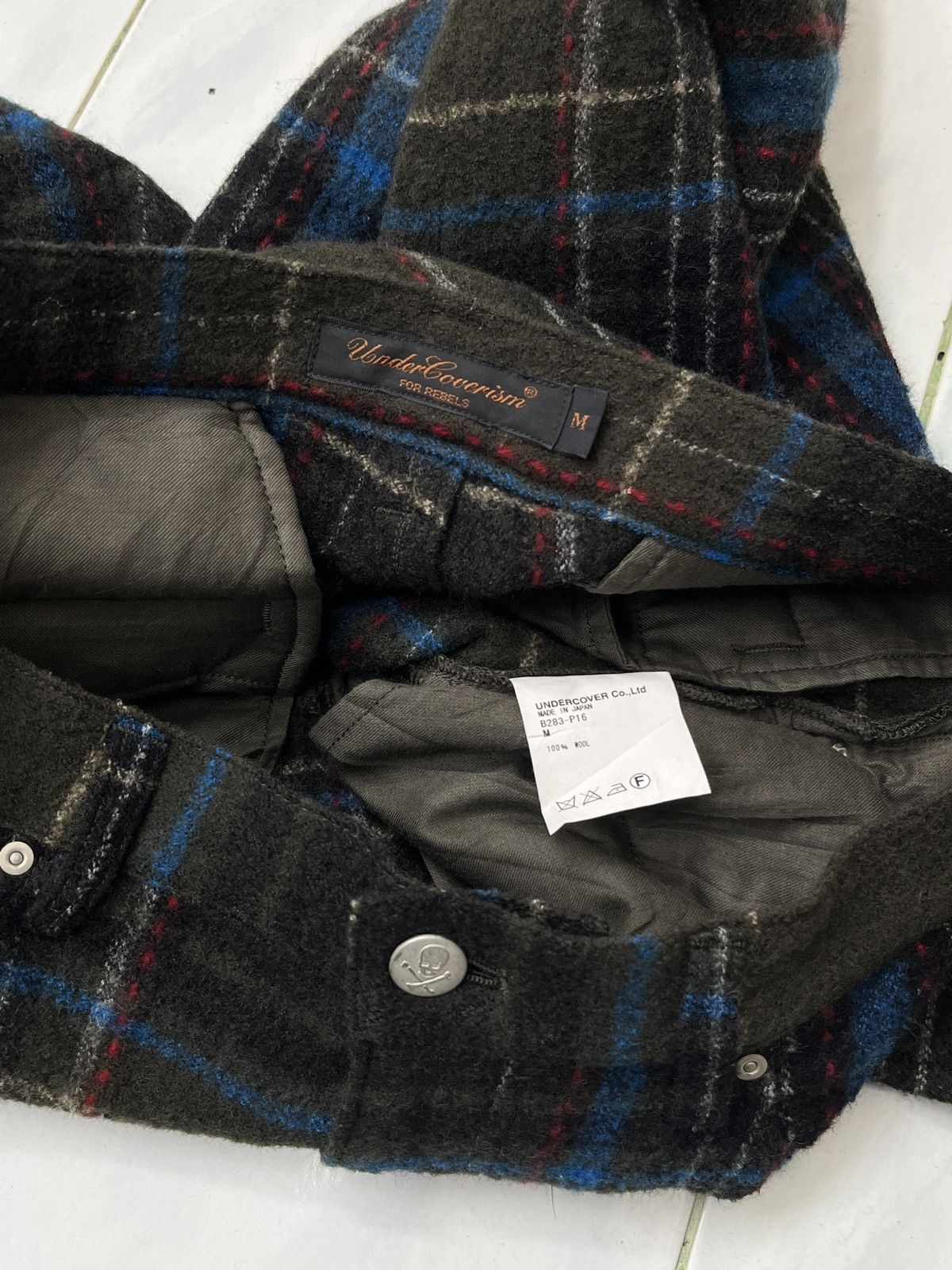Undercover 🔥🔥🔥ARCHIVE AW04 UNDERCOVERISM FOR REBEL TARTAN PUNK PANTS Size US 33 - 18 Thumbnail