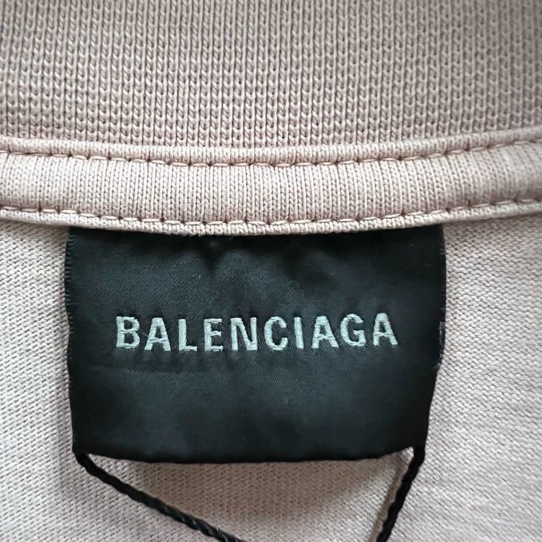 Balenciaga Balenciaga Pink embroidered logo short sleeve Size US XS / EU 42 / 0 - 3 Thumbnail