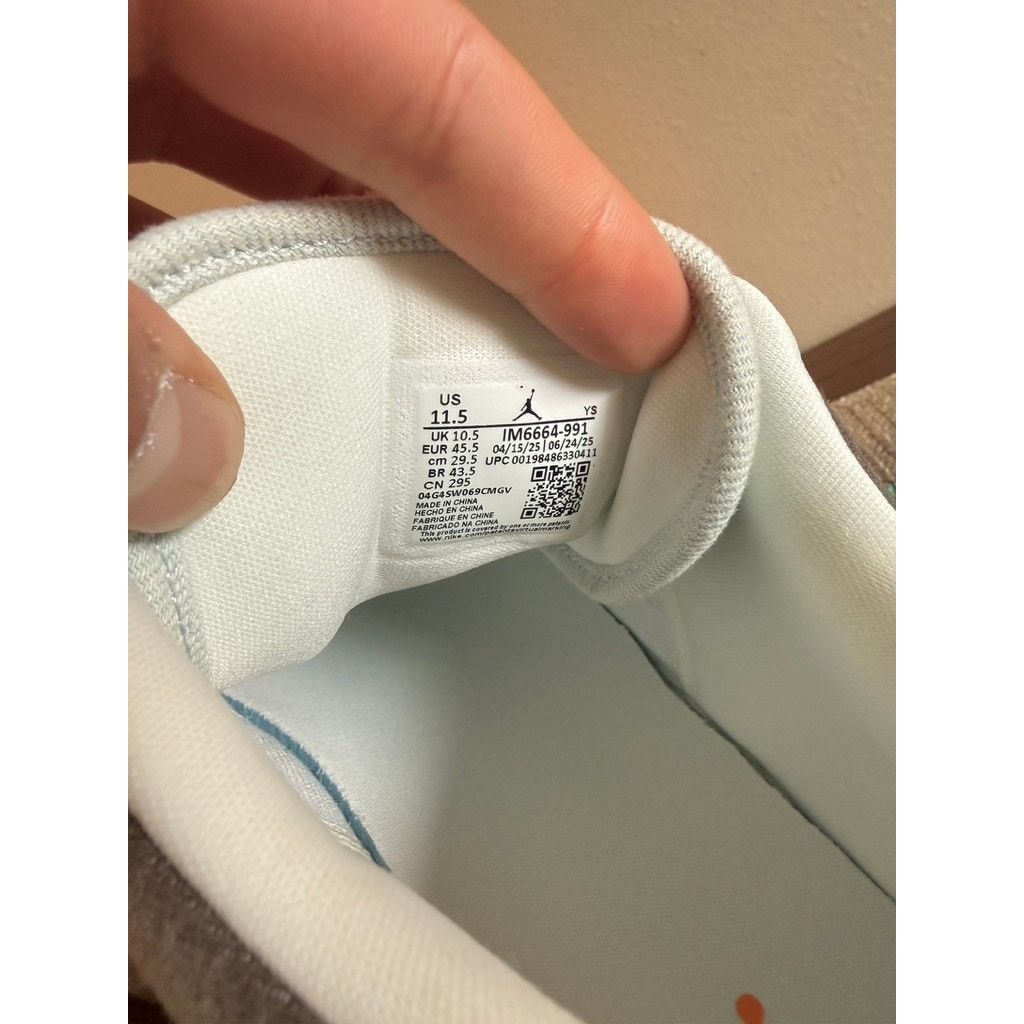 Jordan Brand × Nike Jordan 1 Low SE Multi-Color Sail Light Bone Canvas Patchwork Size US 11.5 / EU 44-45 - 9 Thumbnail