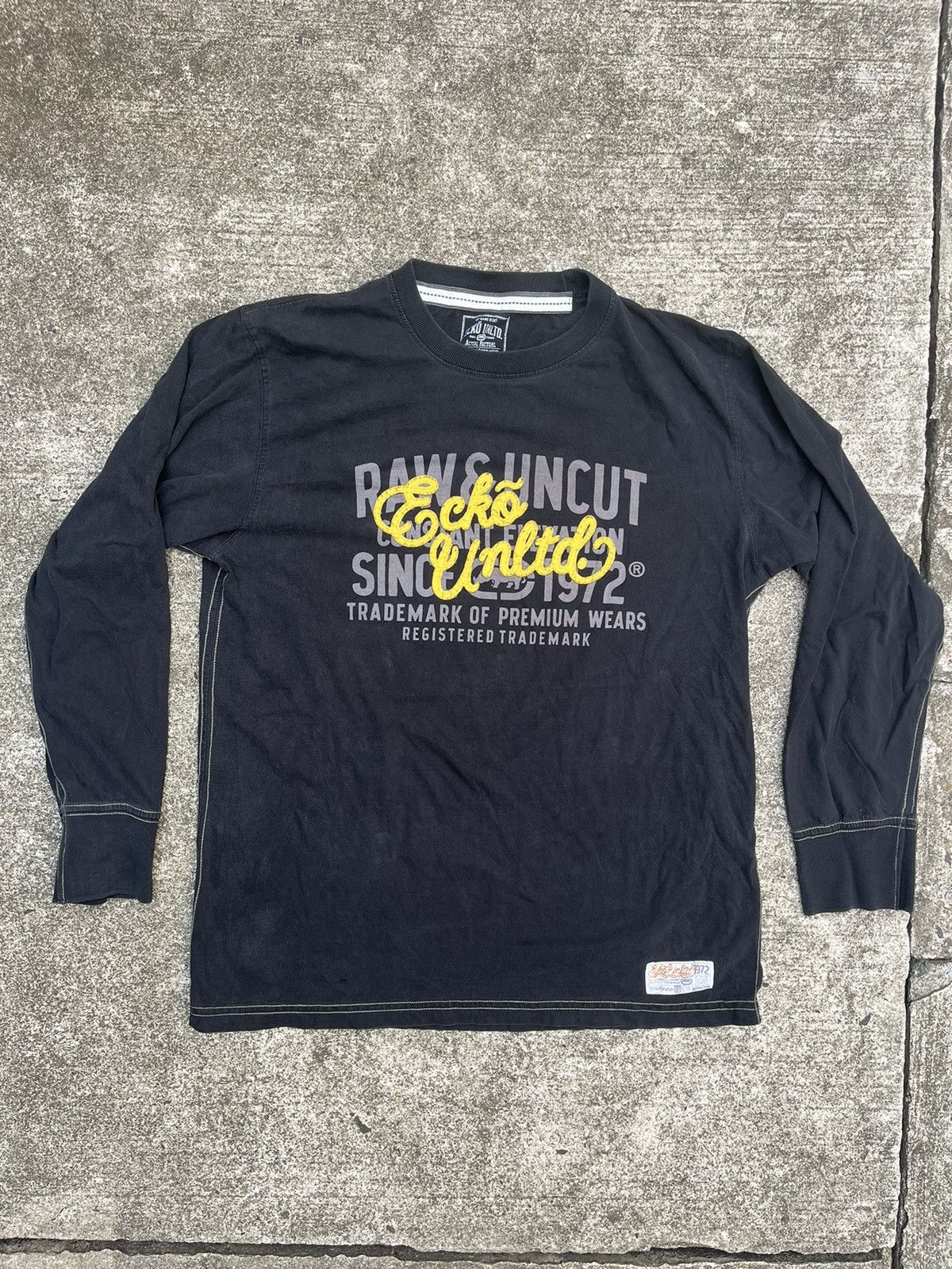 Affliction × Ecko Unltd. × Vintage Crazy Y2K Ecko UNLTD Embroidered Skater Long Sleeve Grunge Size US XL / EU 56 / 4 - 1 Thumbnail