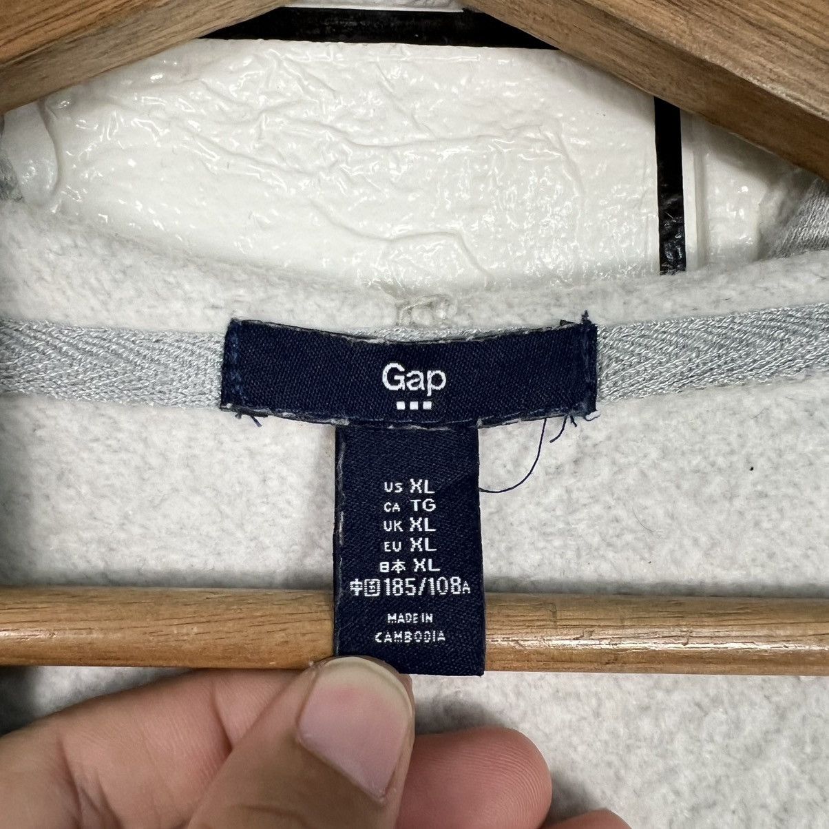 Gap GAP American Flag Big Logo Hoodie Sweatshirt #4309-C195 Size US XL / EU 56 / 4 - 13 Thumbnail
