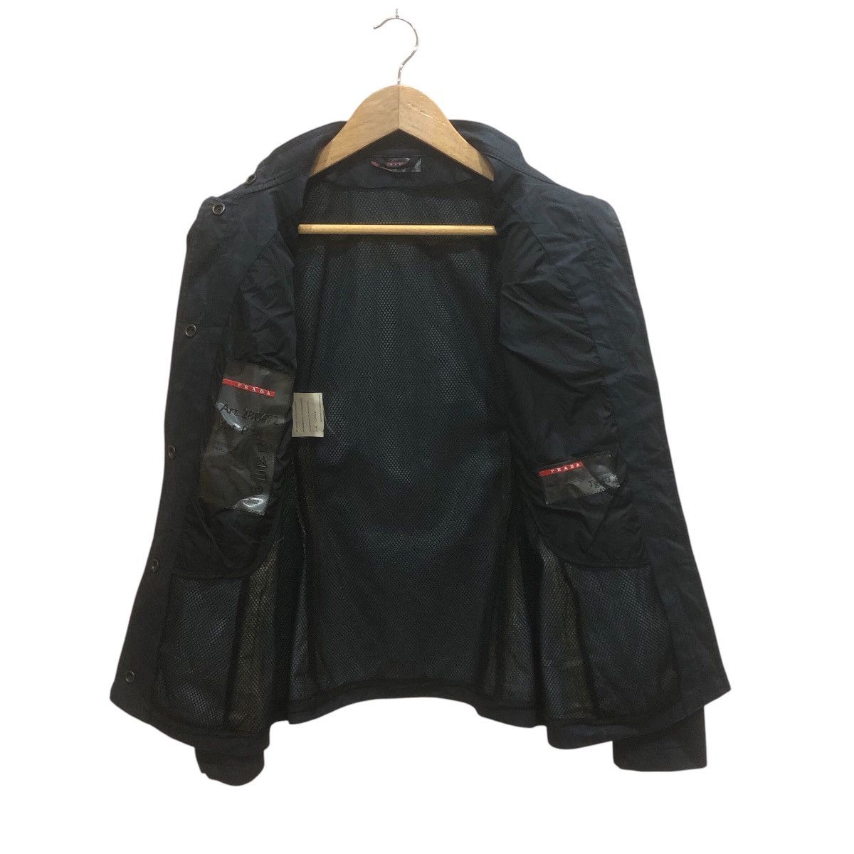 Prada × Vintage Prada Raincoat Rider Snap Button Jacket Size XXS / US 00 / IT 34 - 5 Thumbnail