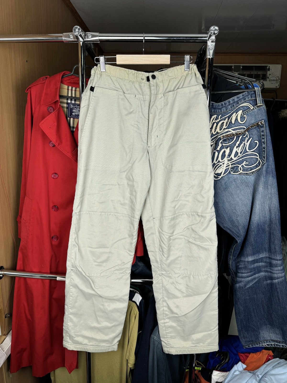 Nike × Vintage Mens Vintage Nike Swoosh logo Casual Pants streetwear y2k Size US 32 / EU 48 - 1 Thumbnail