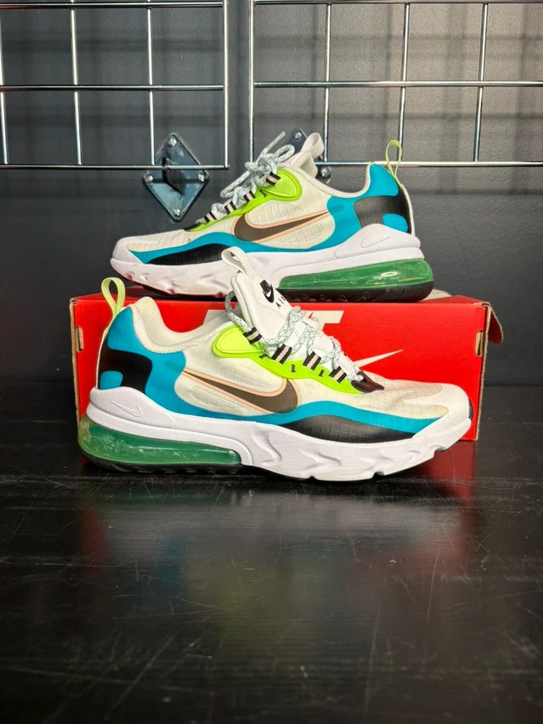 Nike Nike Air Max 270 "React" (Ghost Green) (GS) **PRE-OWNED** Size US 7 / EU 40 - 1 Thumbnail