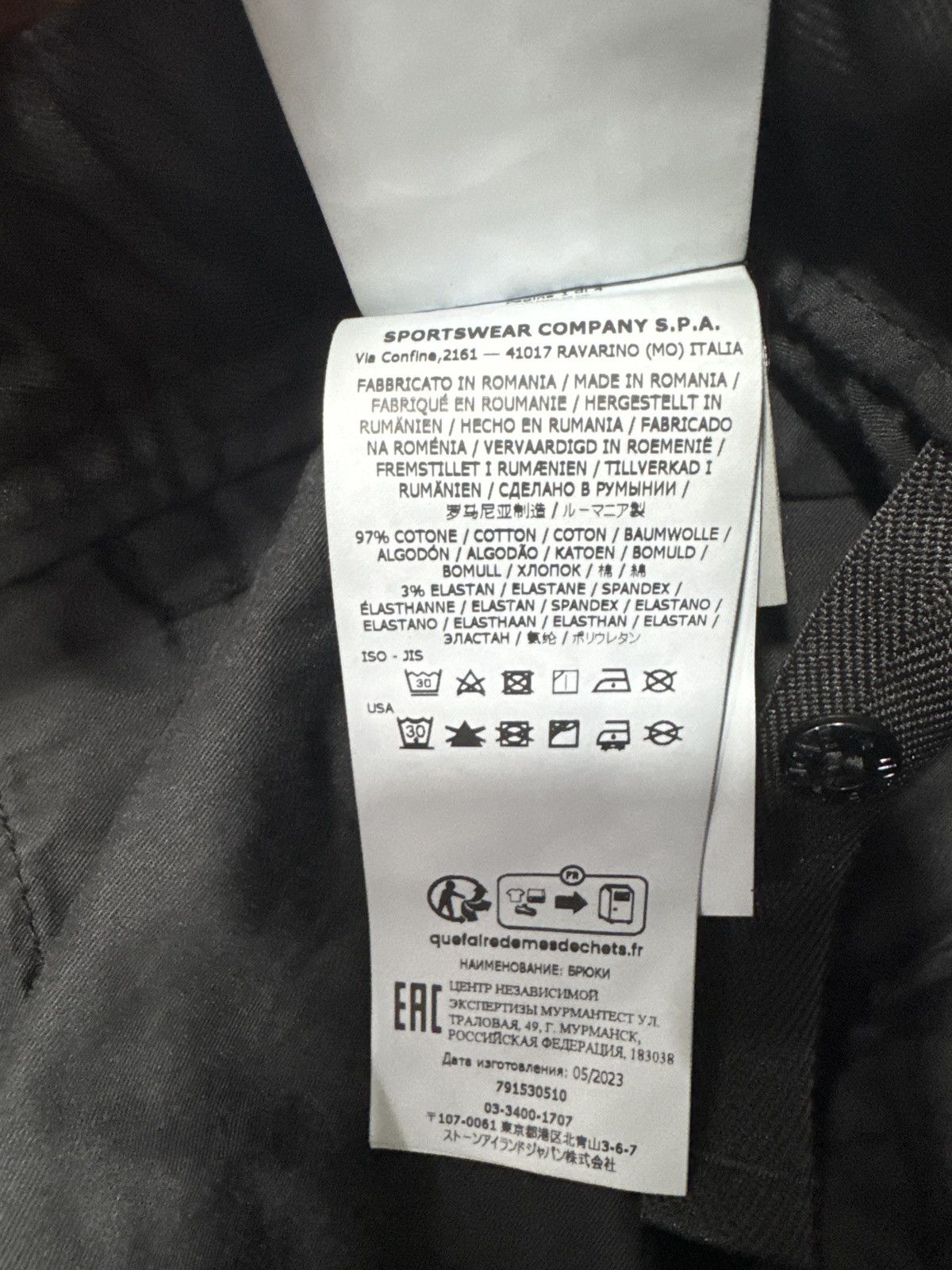 Stone Island Stone Island Regular Cargo Pants Black Size US 33 - 10 Thumbnail