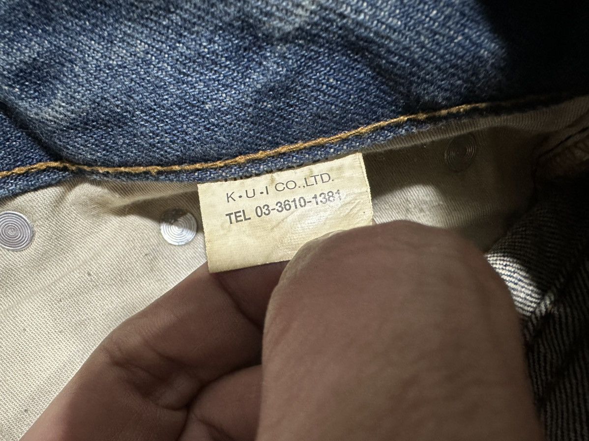 If Six Was Nine 🔥Sick Y2K K.U.I Mud Wash Flared Denim Goth Punk Size US 32 / EU 48 - 7 Thumbnail