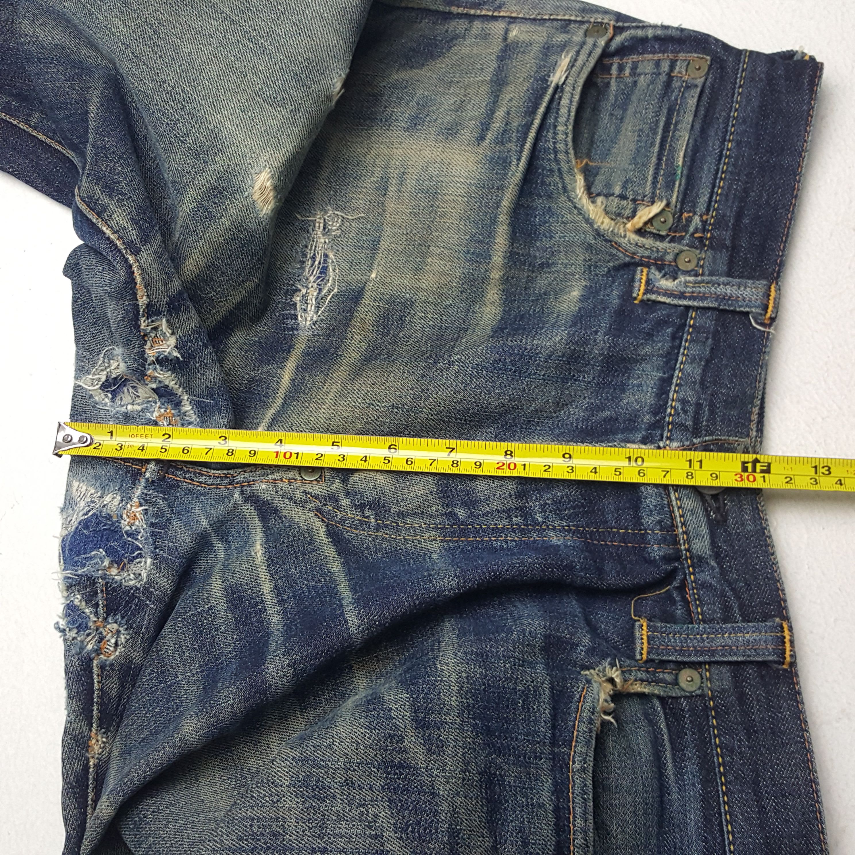 Evisu × Japanese Brand × Vintage Vintage Evisu Yamane Selvedge Custom Diacock Denim Jeans Size US 29 - 8 Thumbnail