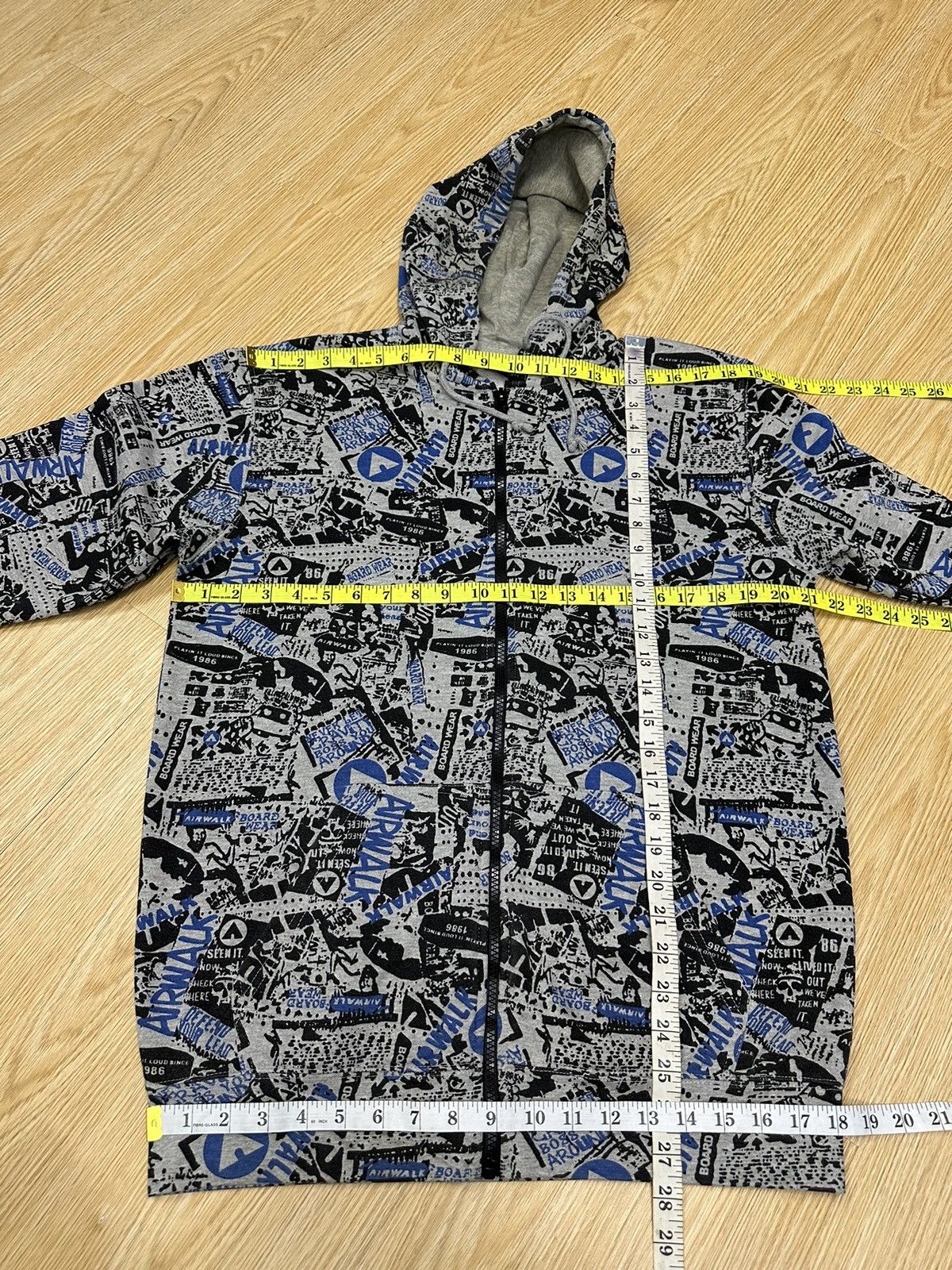 Airwalk × Vintage Vintage Airwalk Overprint Zipper Hoodie Z49 Size US M / EU 48-50 / 2 - 7 Thumbnail