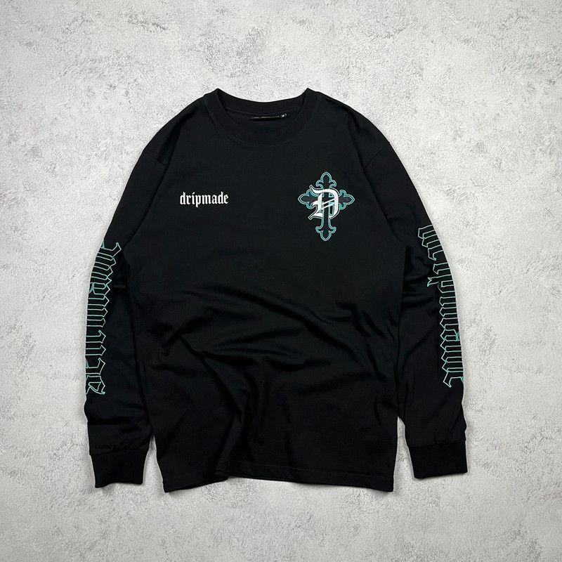 Affliction Dripmade Y2K Style Triple Cross Longsleeve Sweatshirt Size US M / EU 48-50 / 2 - 3 Thumbnail