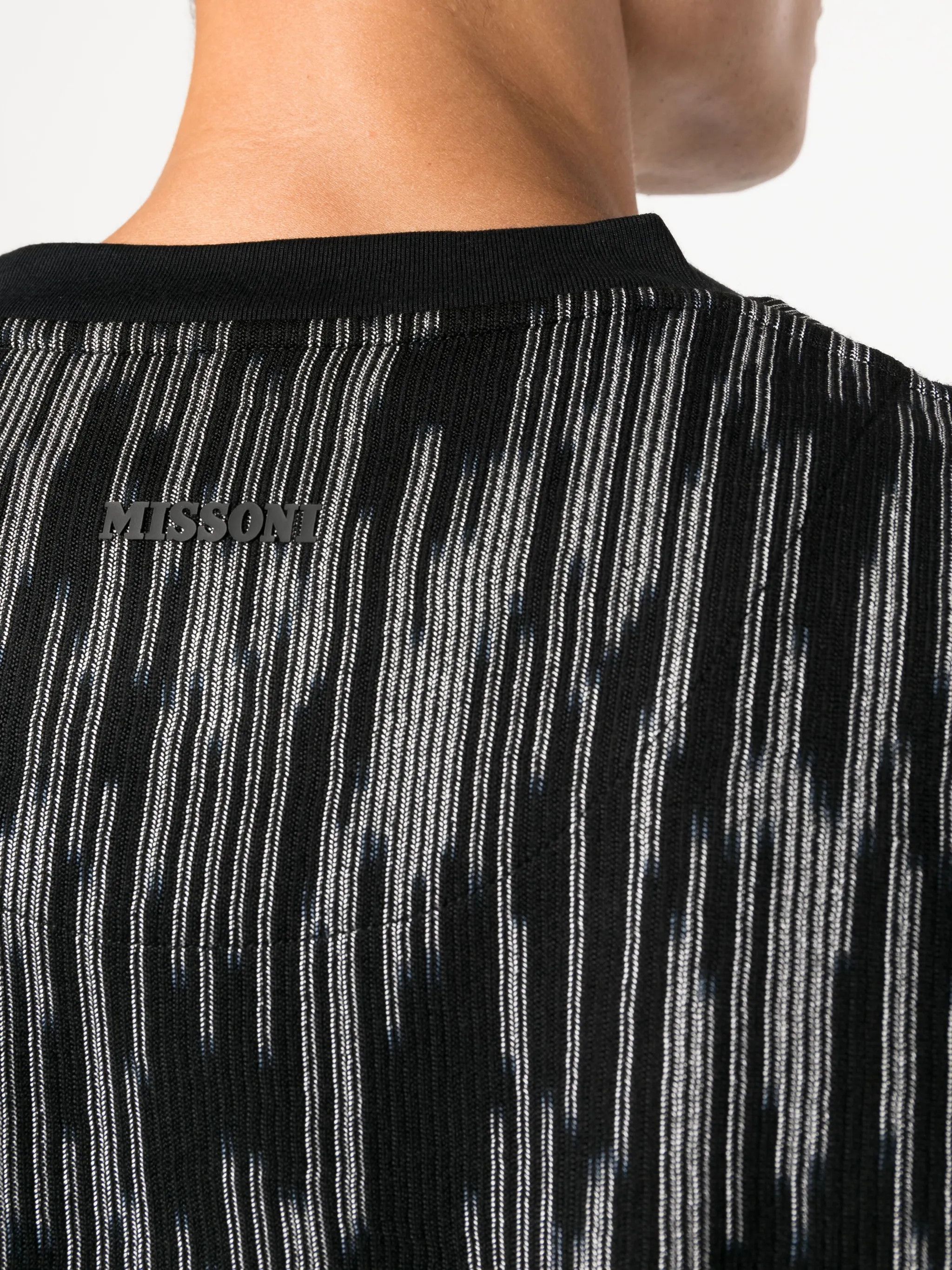 Missoni o1y0225 Crewneck T-Shirt in Black/White Size US M / EU 48-50 / 2 - 3 Thumbnail