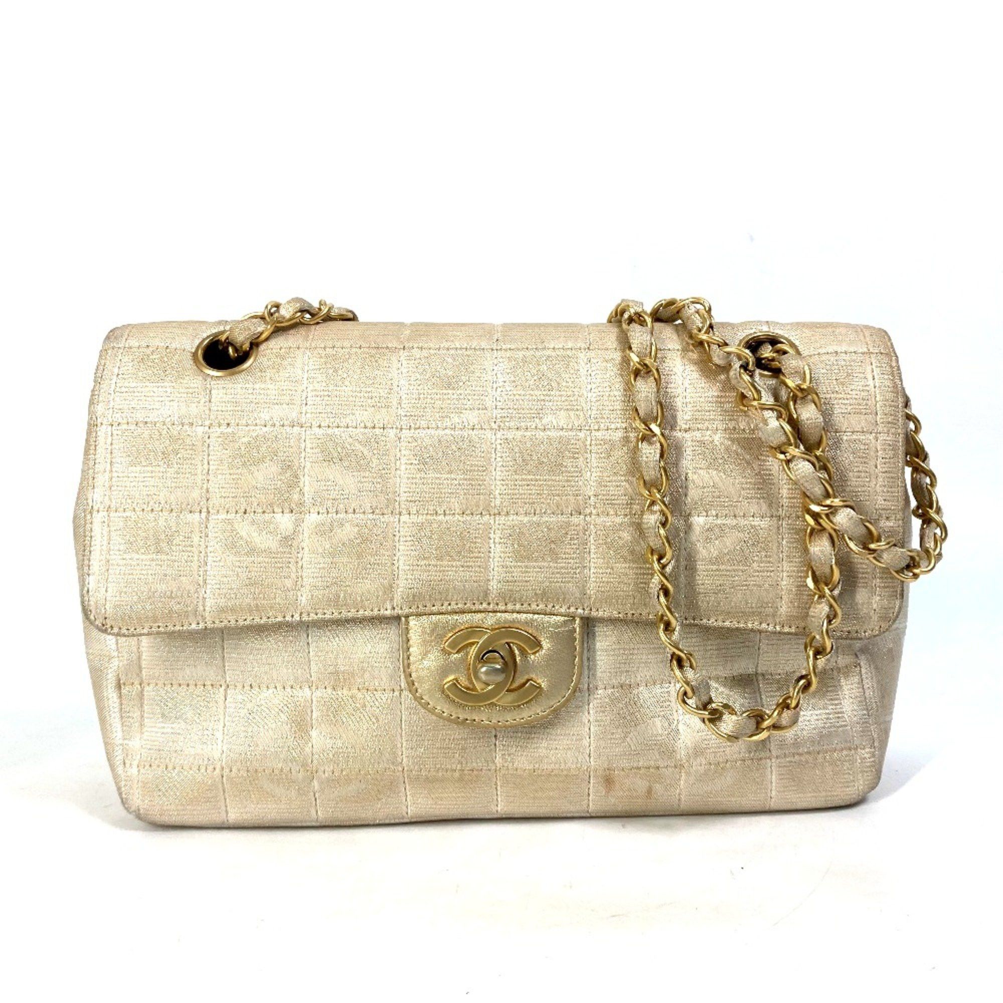 Chanel Chanel CC Mark CC Double Chain Crossbody Shoulder Bag Beige Size ONE SIZE - 1 Thumbnail