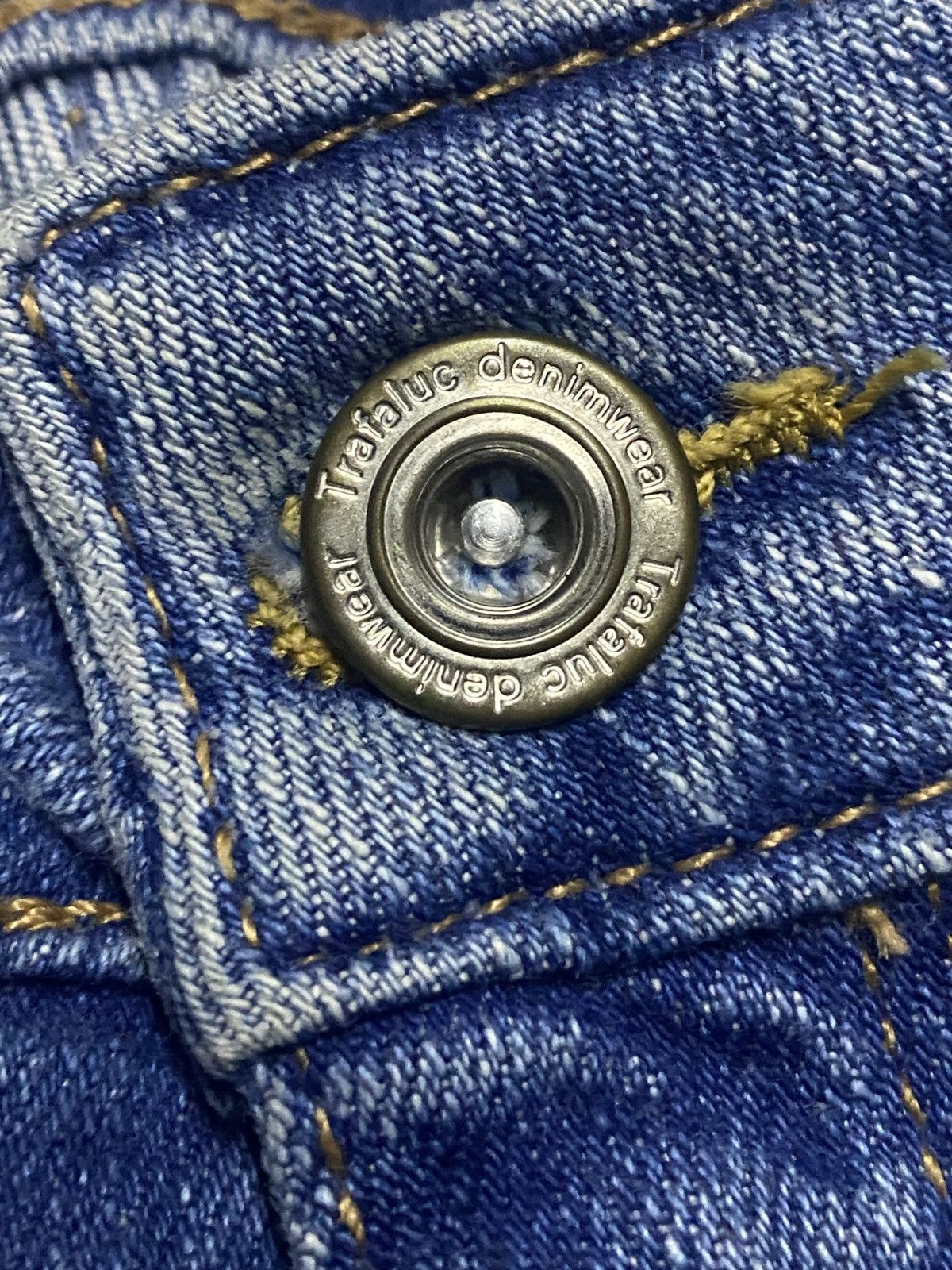 Rhude × Zara Zara Trafaluc Denim Wear Strech Embroidered Frayer Leg Jeans Size 26" / US 2 / IT 38 - 11 Thumbnail