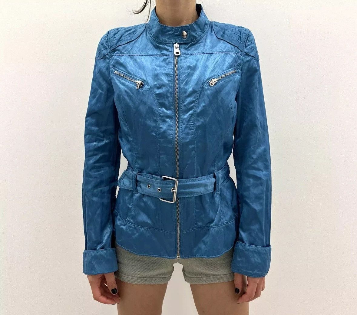 Miss Sixty × Vintage Vintage 2000s Miss Sixty Y2K Jacket Polyester Metall Size M / US 6-8 / IT 42-44 - 1 Thumbnail