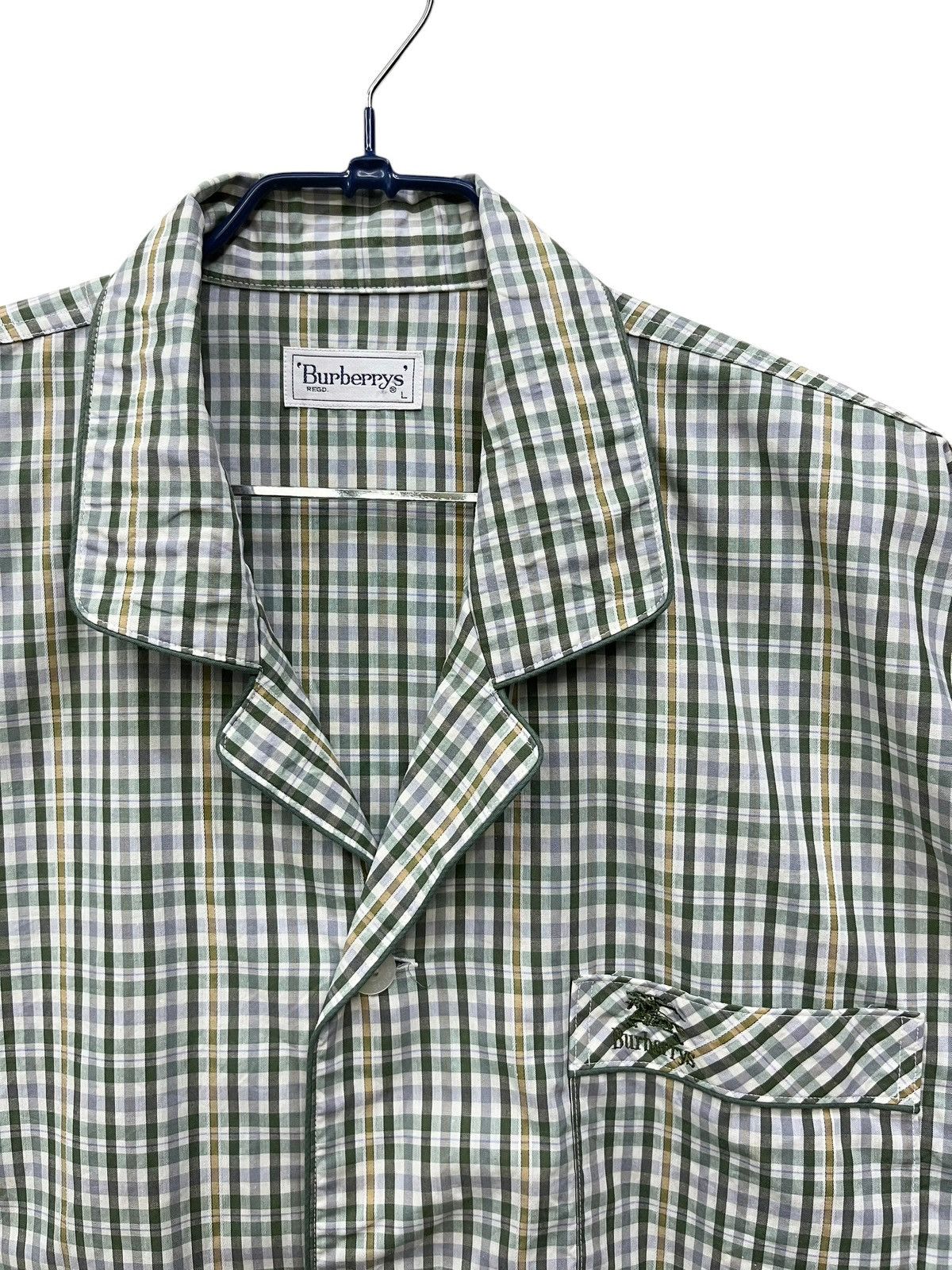 Burberry Ultra Rare Vintage Burberrys Green Check Pajama Set L Size US L / EU 52-54 / 3 - 7 Thumbnail