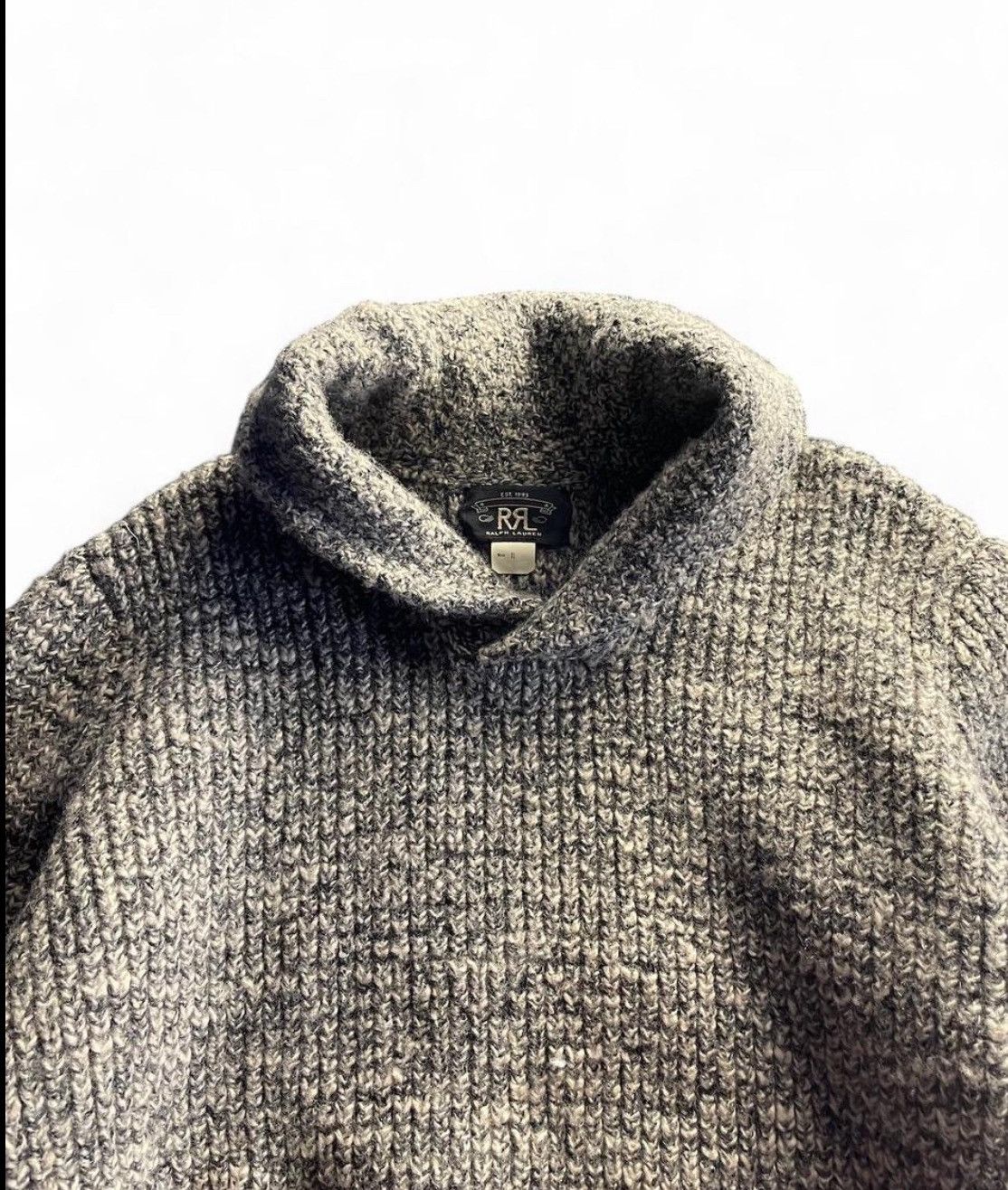 RRL Ralph Lauren 🌹💫RRL RALPH LAUREN DOUBLE R HEAVY KNITTED SWEATER USA MADE Size US M / EU 48-50 / 2 - 6 Thumbnail