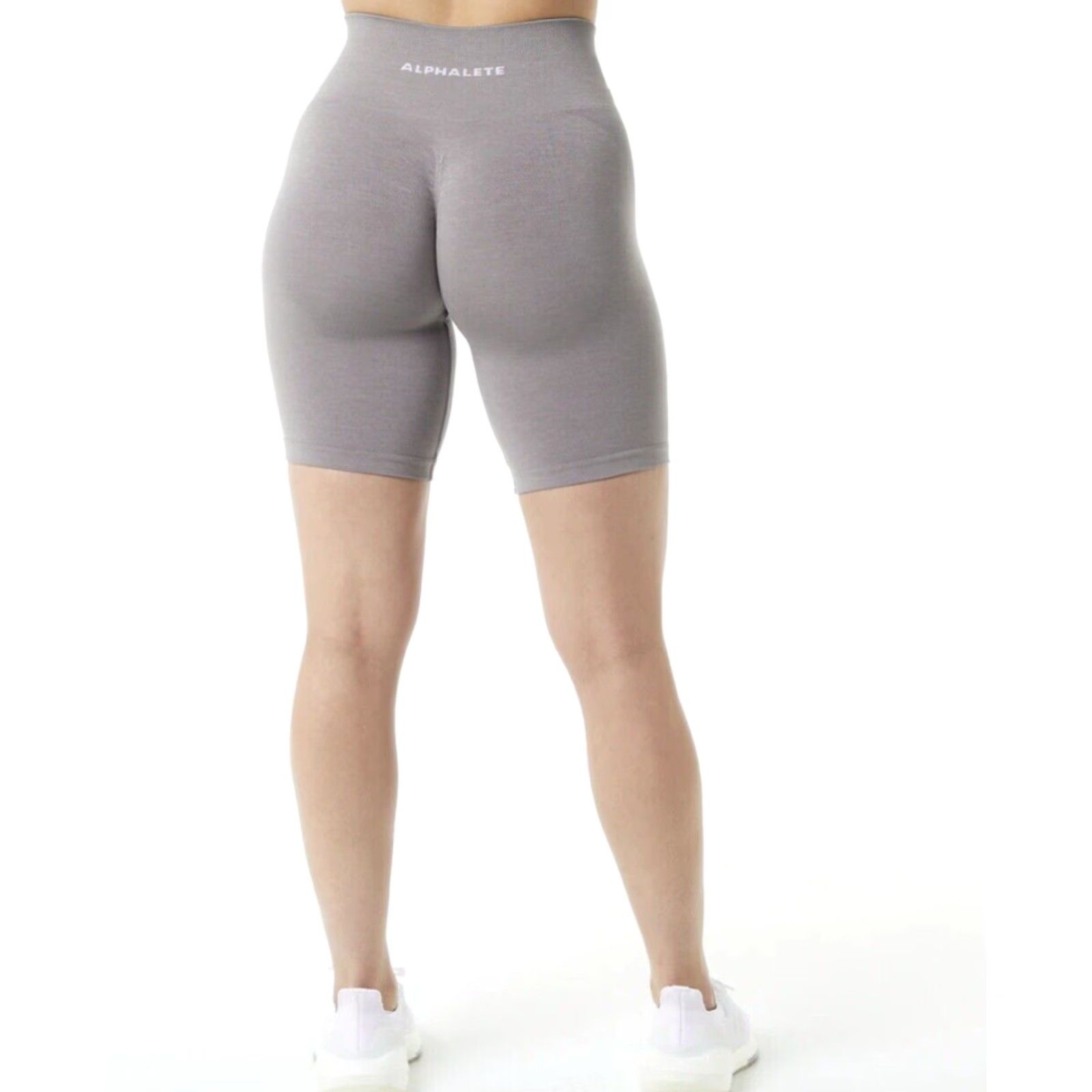 Vintage NWT Amplify Biker Shorts STORM GREY 7.5" 2XL Womens Activewear Scrunch Storm Gray NWT Amplify Biker Shorts 2XL Womens Size 40" / US 18 - 3 Thumbnail