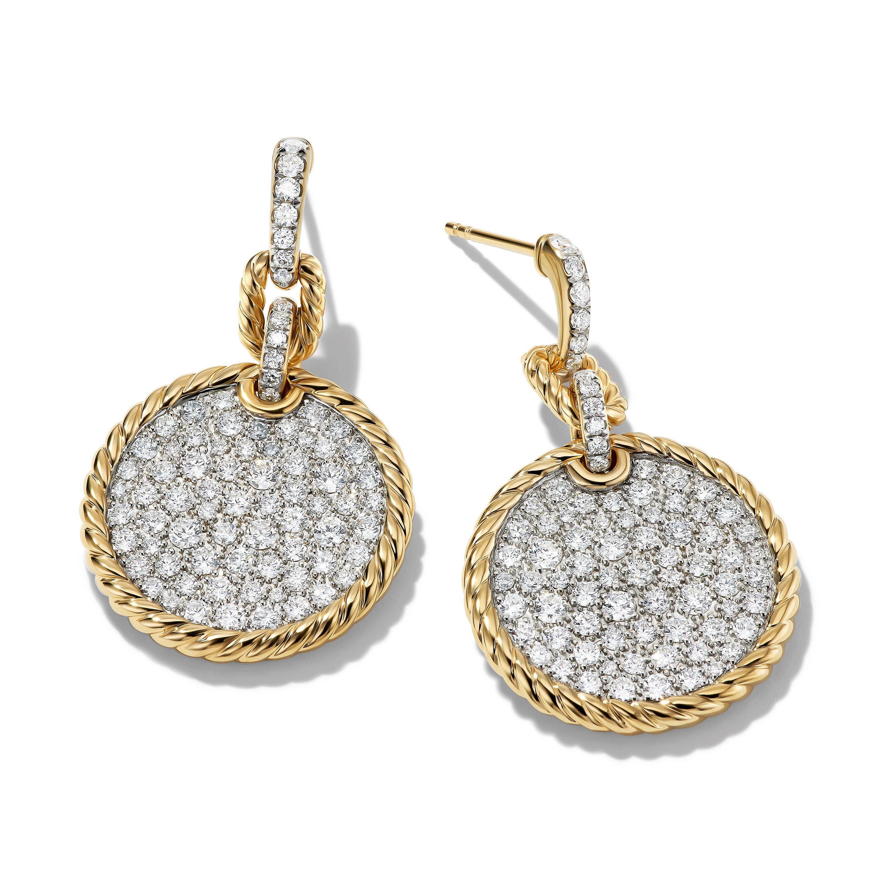 David Yurman o1w1db10526 E17578D/Size 7/ Drop Earrings in Golden Size ONE SIZE - 2 Thumbnail