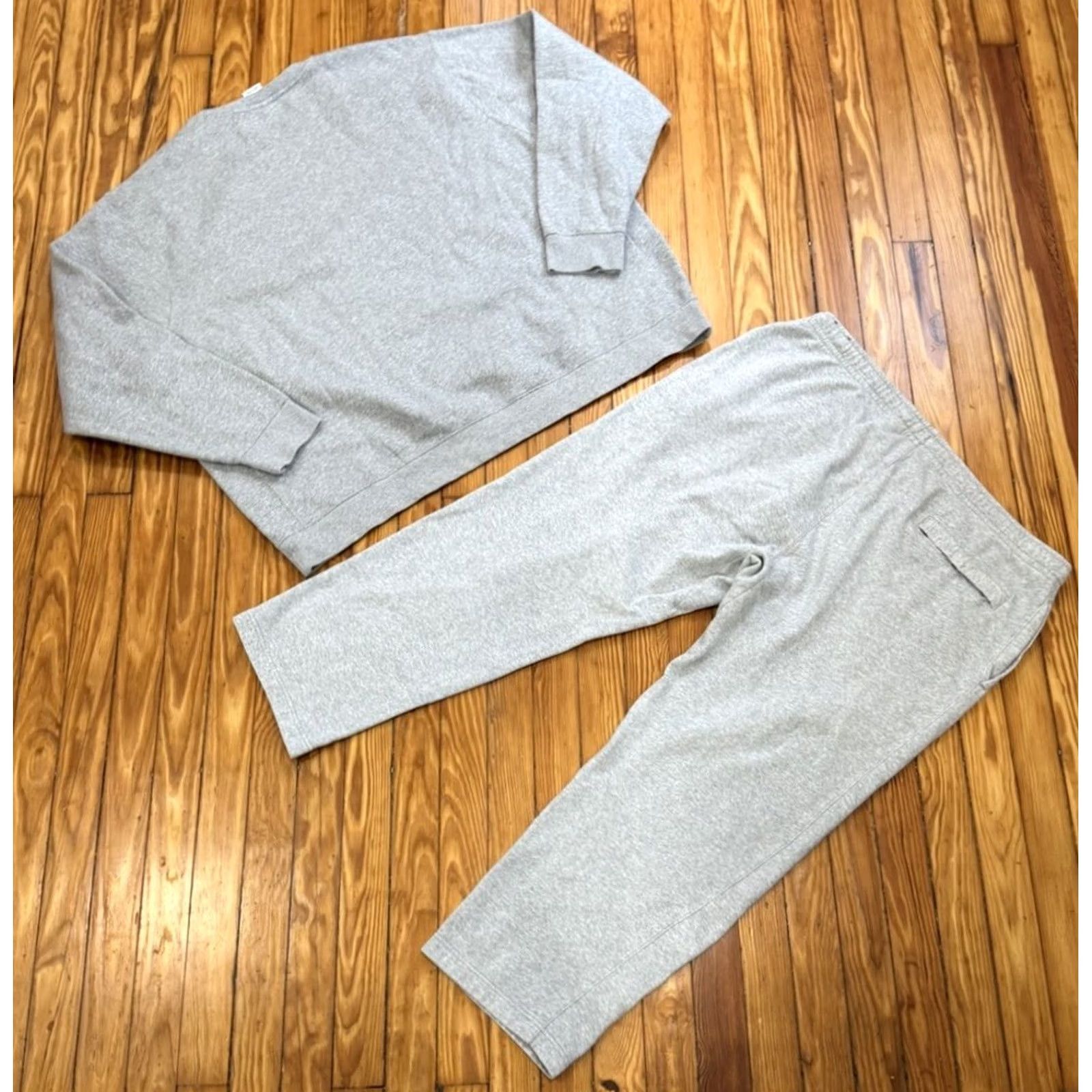 Nike Nike Sportswear Club Fleece Sweatshirt & Pants Set Tracksuit Gray 3XL/4XL Mens Sweatpants Hoodie Sweatshirt Sweatsuit Size US XXL / EU 58 / 5 - 2 Thumbnail
