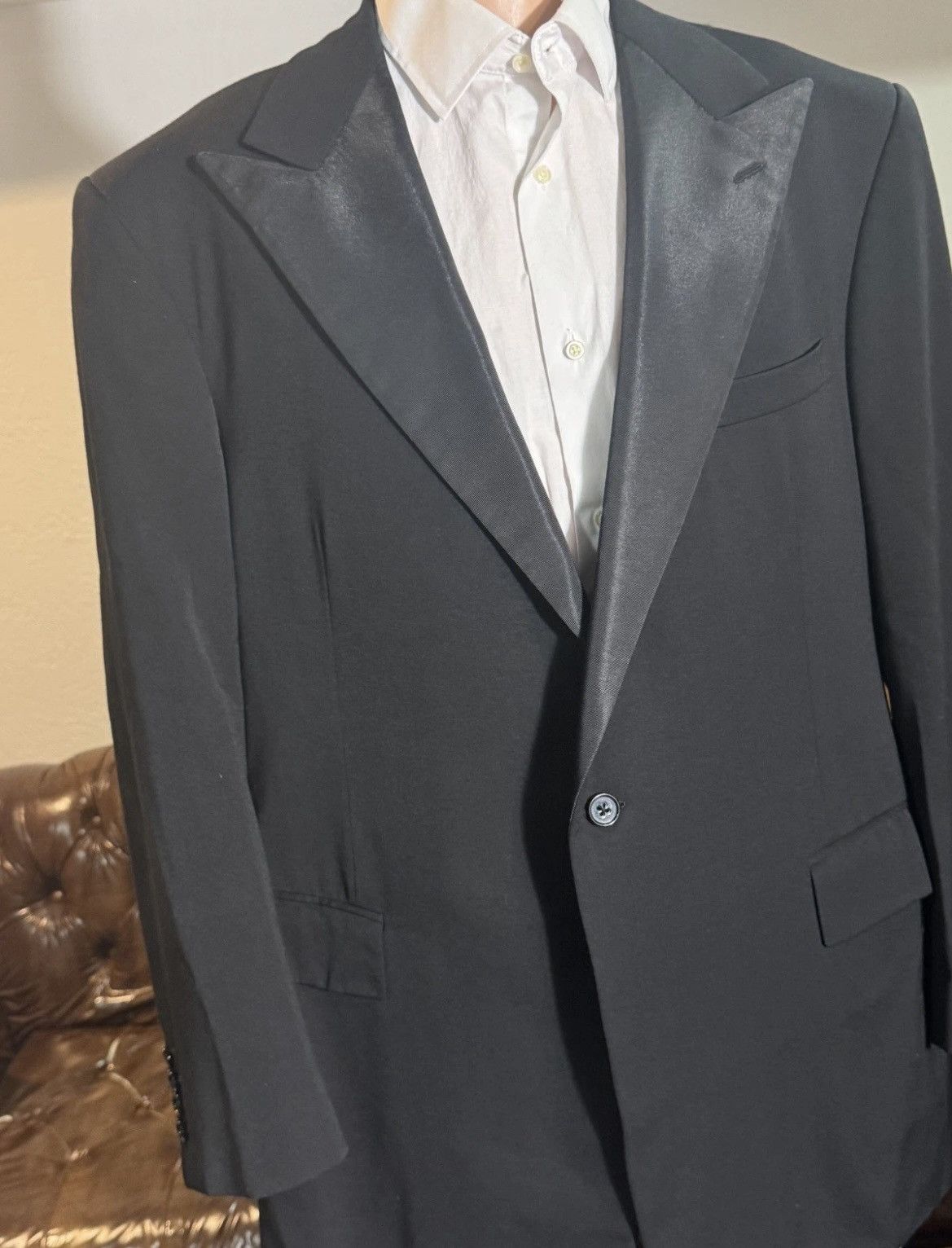 Ralph Lauren Purple Label Ralph Lauren Purple Label Peak Lapel Tuxedo Jacket 46R Size 46R - 8 Thumbnail