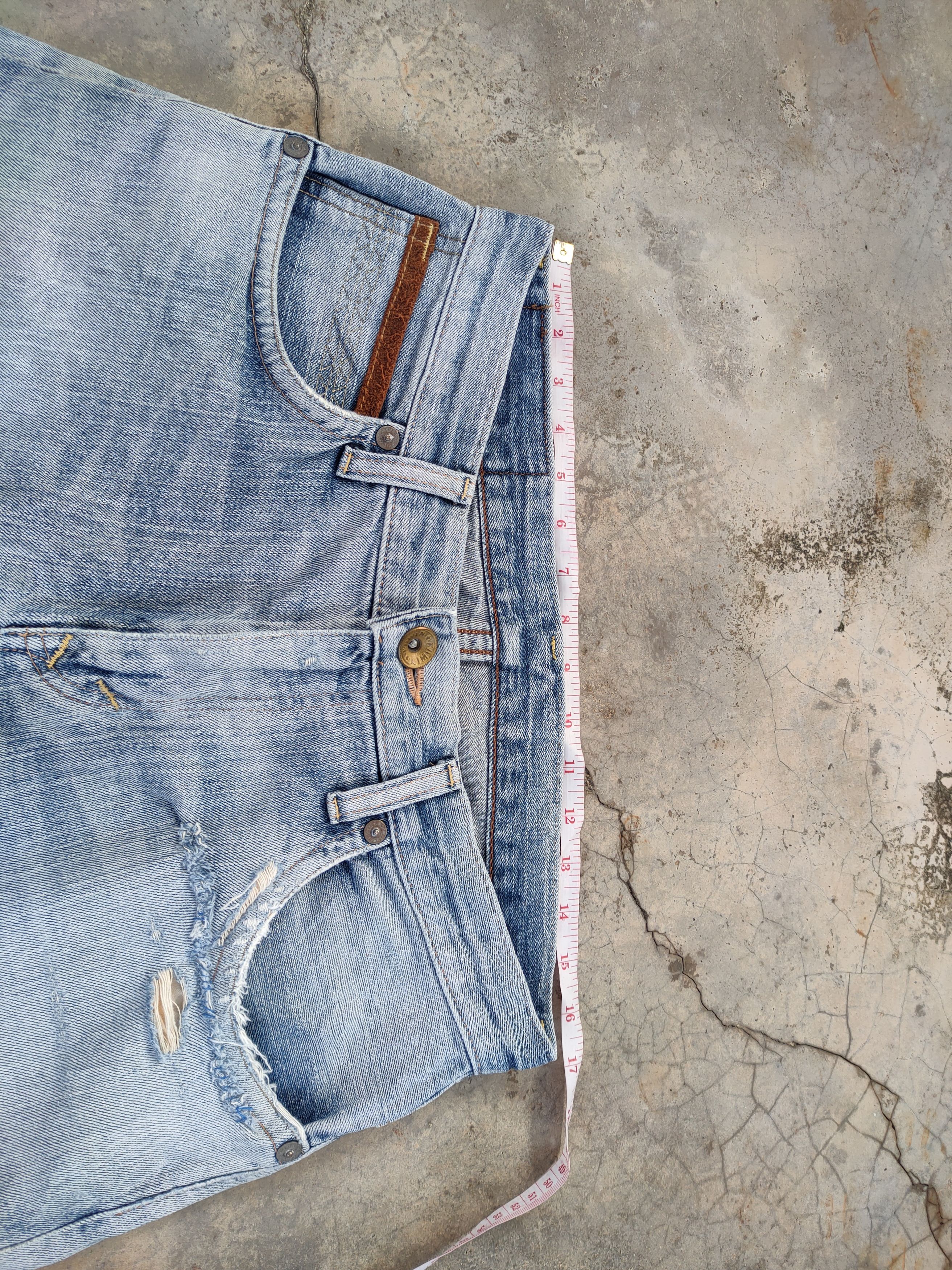 Edwin W33×33 VINTAGE EDWIN FADED DISTRESSED DENIM JEAN PANTS Size US 33 - 6 Thumbnail