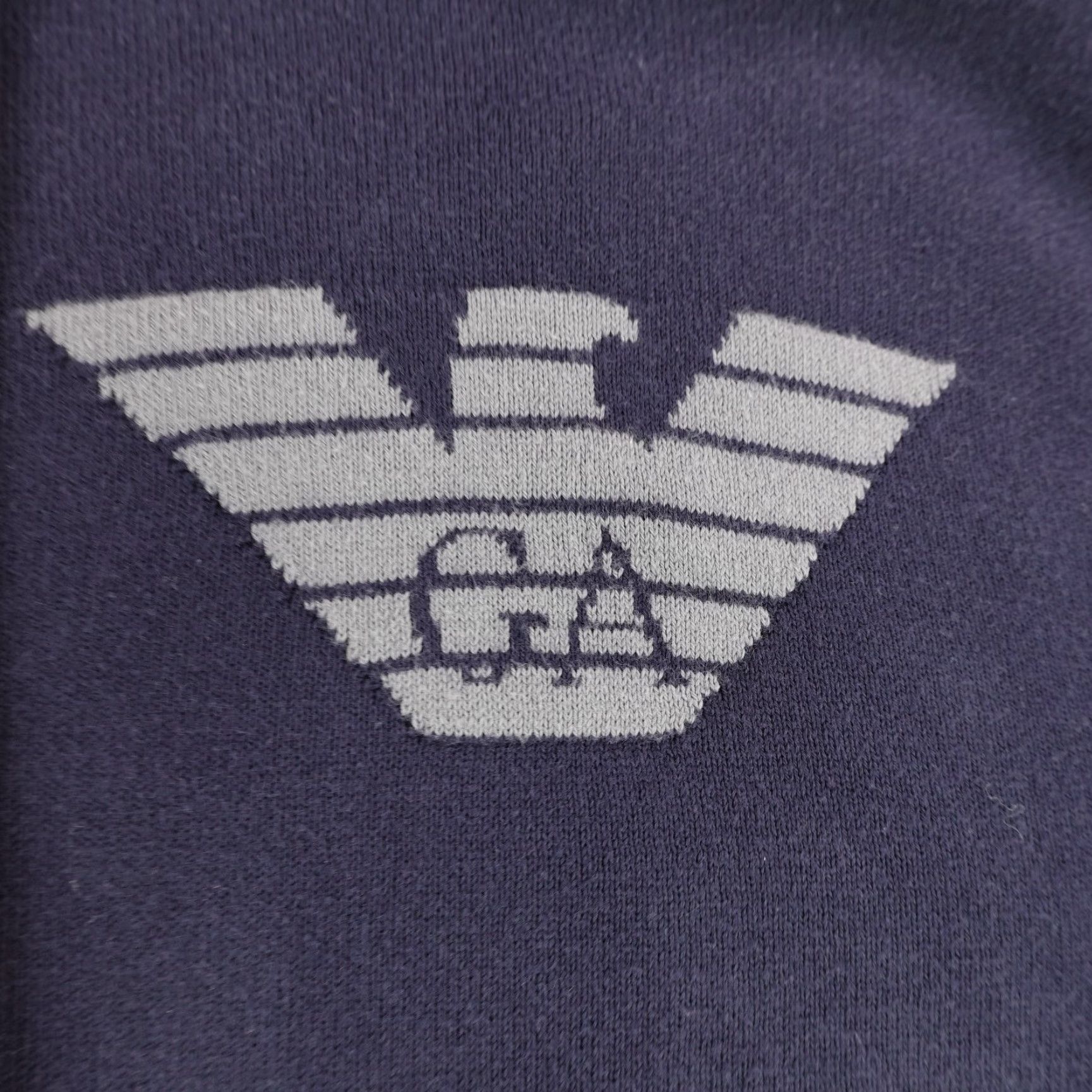 Emporio Armani VINTAGE Emporio Armani Sweater Mens XL Blue Solid V-Neck Pullover Lightweight Cotton Outdoor Preppy Size US XL / EU 56 / 4 - 7 Thumbnail
