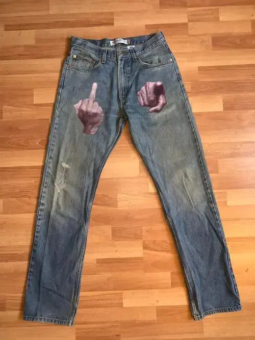 Japanese Brand Streetwear Jeans Men Autumn Fit Vintage Size US 28 / EU 44 - 3 Thumbnail