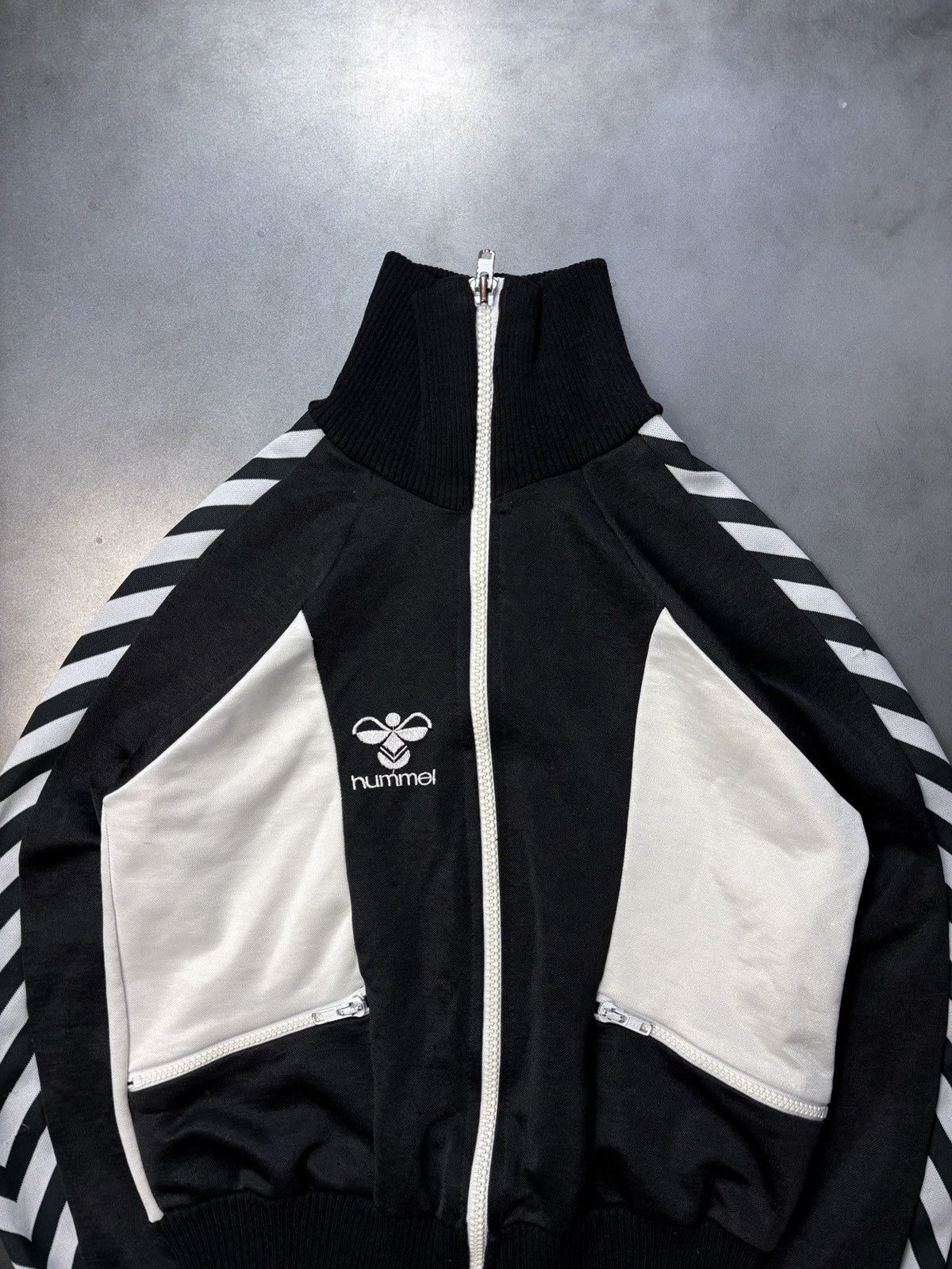 Hummel × Vintage Vintage Hummel Track Suit Top 1970s Denmark Jacket Sport Zip Size US XS / EU 42 / 0 - 10 Thumbnail