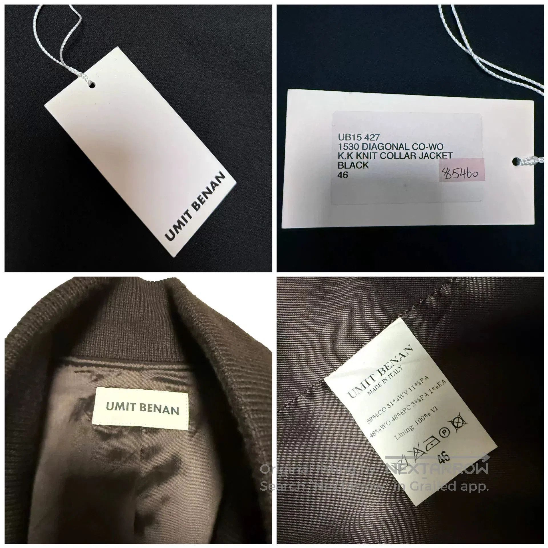 Umit Benan Umit Benan Black Shawl Collar Blazer. Size US S / EU 44-46 / 1 - 8 Thumbnail