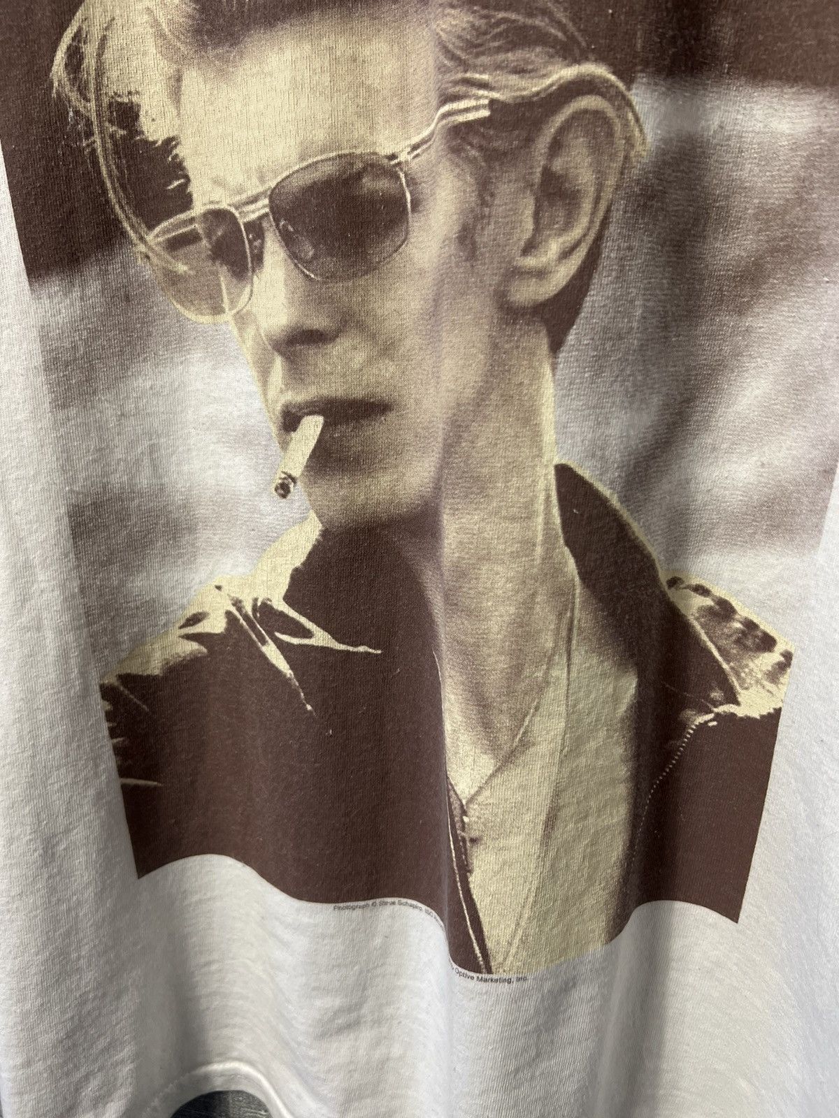 Band Tees × Vintage Vintage David Bowie Photograph Steve Shapiro T-Shirt Size US L / EU 52-54 / 3 - 4 Thumbnail