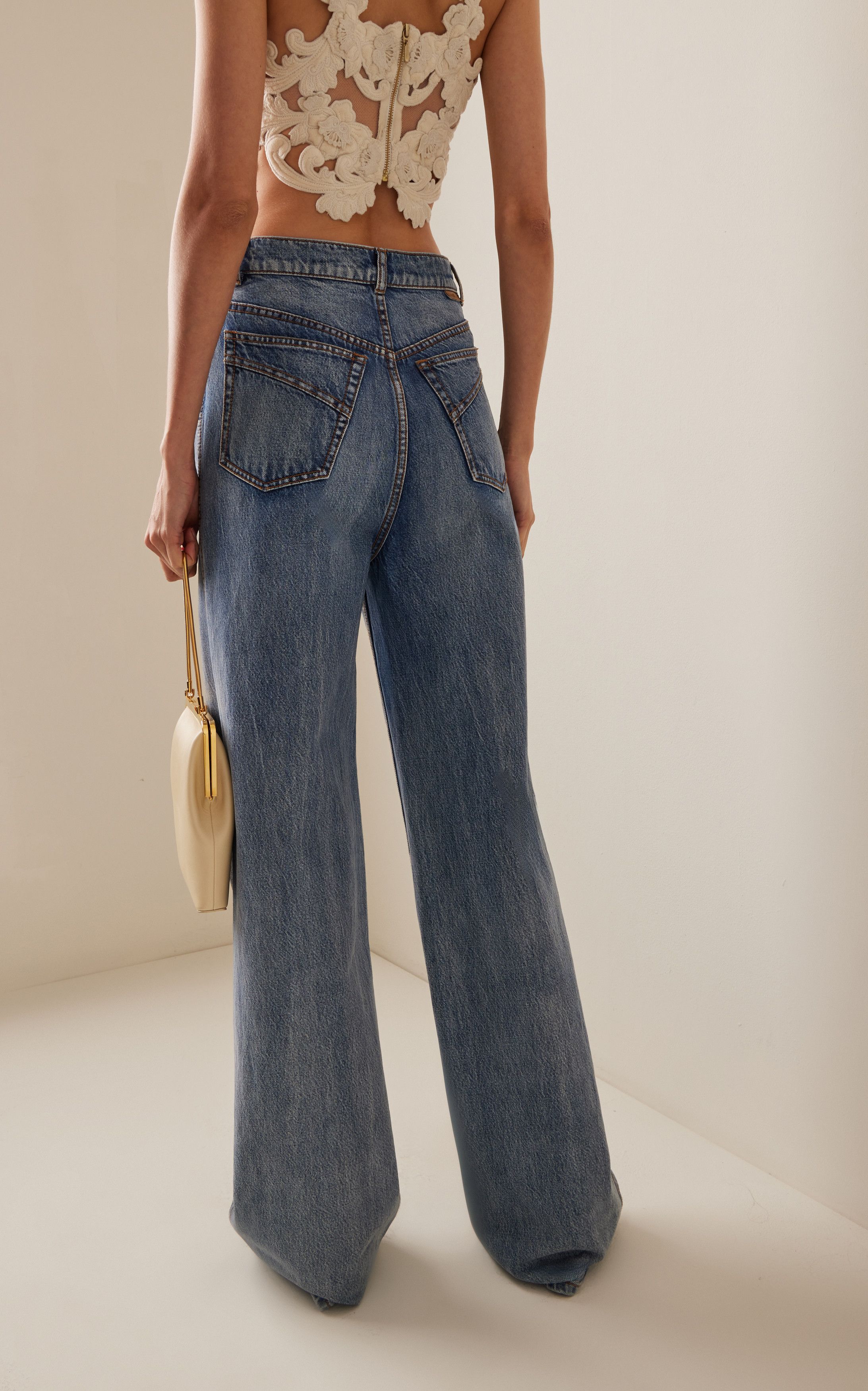Zimmermann oc11z0225 Luminosity Straight-Leg Jeans in Light Blue Size 28" / US 6 / IT 42 - 5 Thumbnail