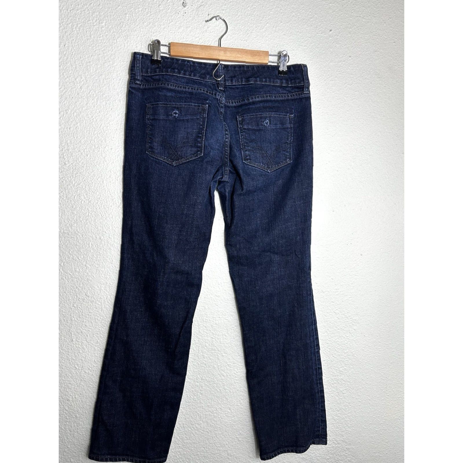Gap VINTAGE Gap Curvy Stretch Dark Wash Jeans Size 8R 32x30 Women Bootcut Jeans Stretch Dark Blue 90s? Size 30" / US 8 / IT 44 - 7 Thumbnail
