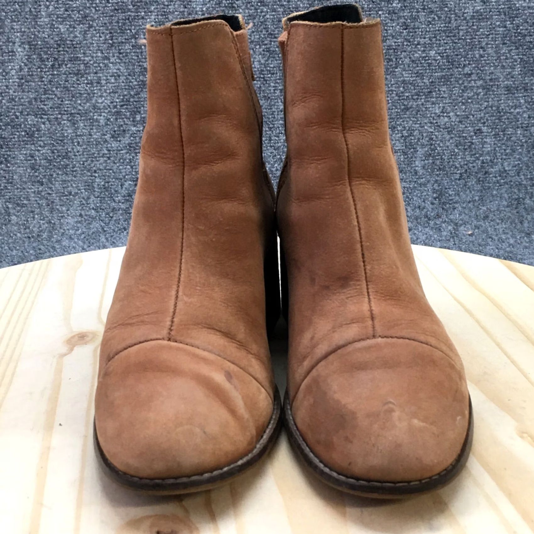 Toms TOMS Boots Womens 7.5 Esme Chelsea Brown Pull On Ankle Top Casual Block Shoes 10012462 Size M / US 6-8 / IT 42-44 - 5 Thumbnail